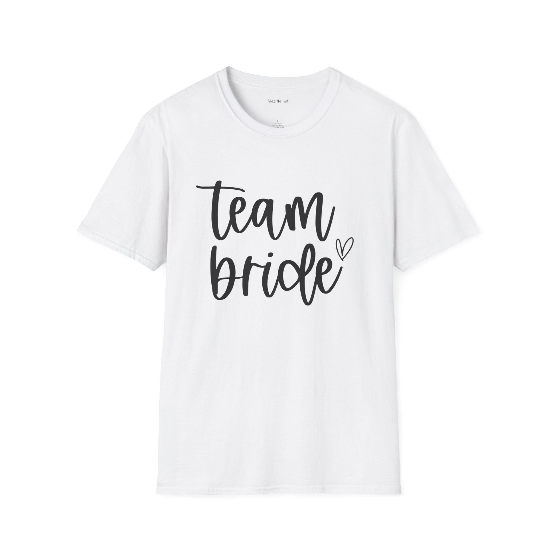 Team Bride Unisex Softstyle T-Shirt 100% Cotton Graphic Bridal Party