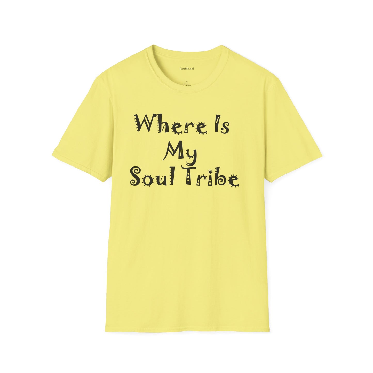 Where Is My Soul Tribe 03 Unisex Soft Style T-Shirt 100% Cotton Graphic