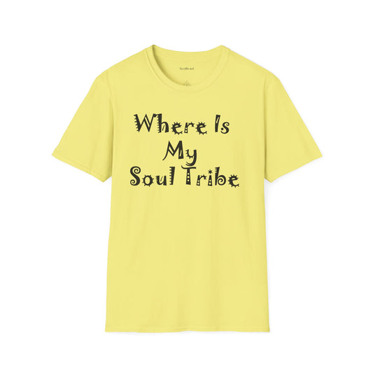 Where Is My Soul Tribe 03 Unisex Soft Style T-Shirt 100% Cotton Graphic