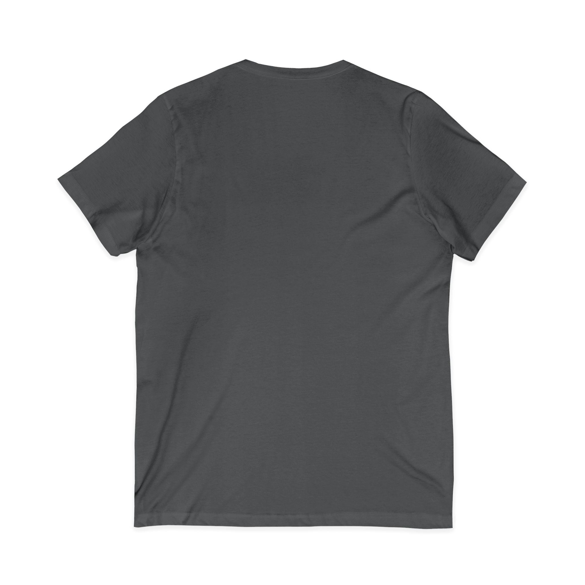 Camping Graphic V-Neck Tee — Outdoor Adventure Tent & Campfire Shirt