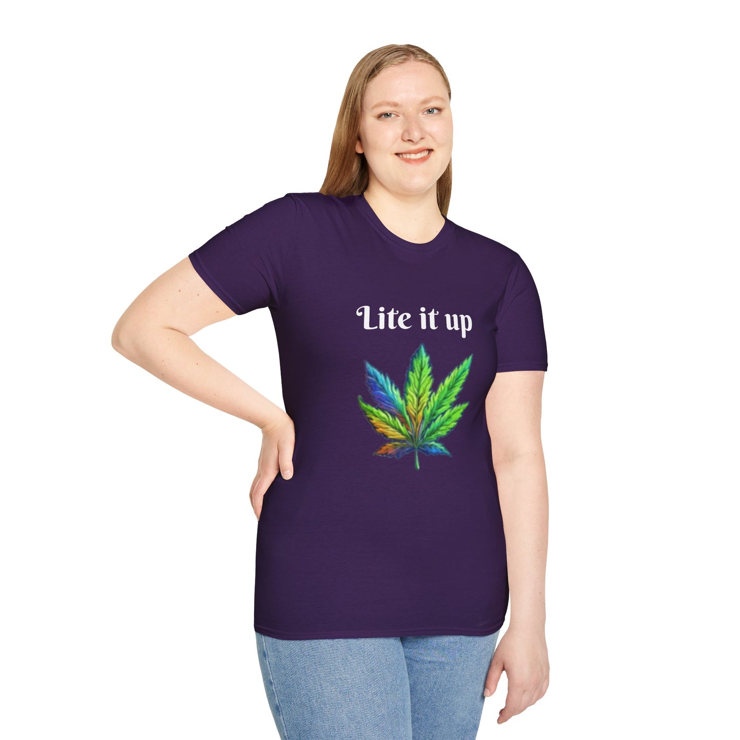 Lite it up - Unisex Softstyle T-Shirt 100% Cotton Graphic