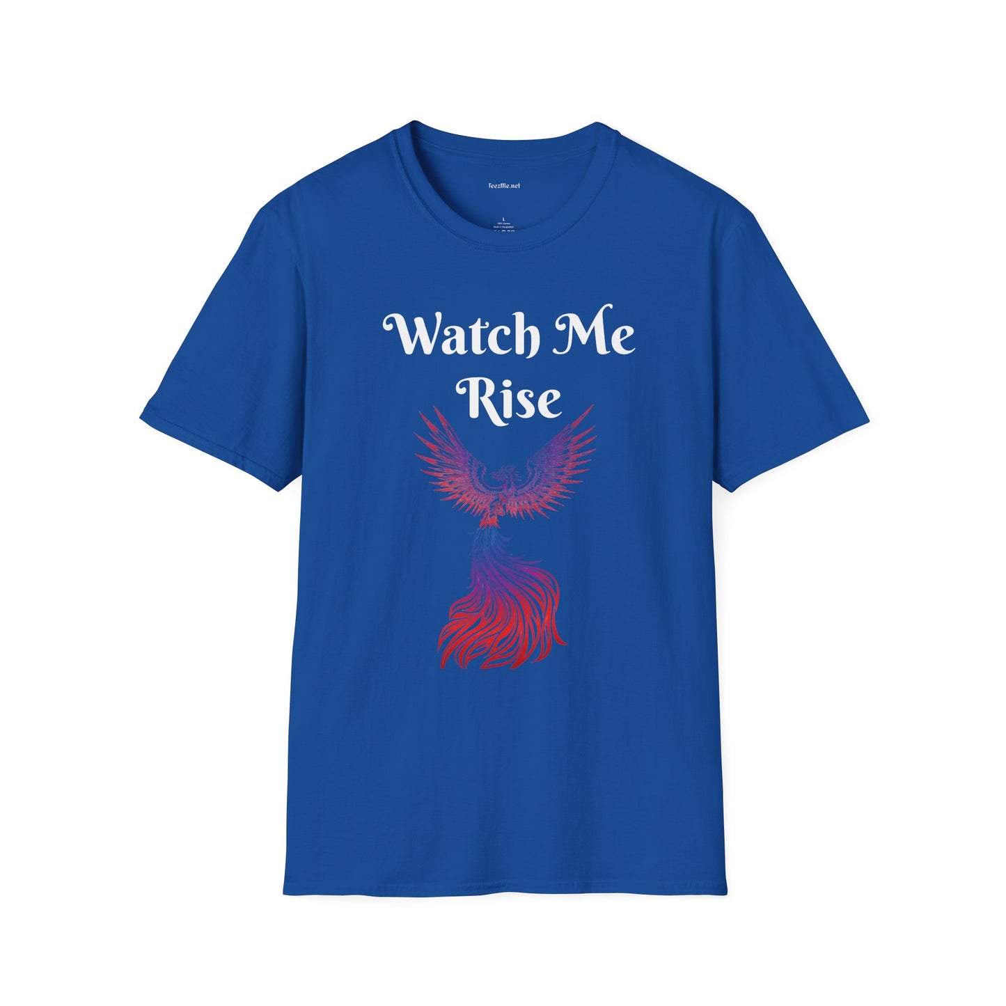 Watch Me Rise - Unisex Softstyle T-Shirt 100% Cotton Graphic