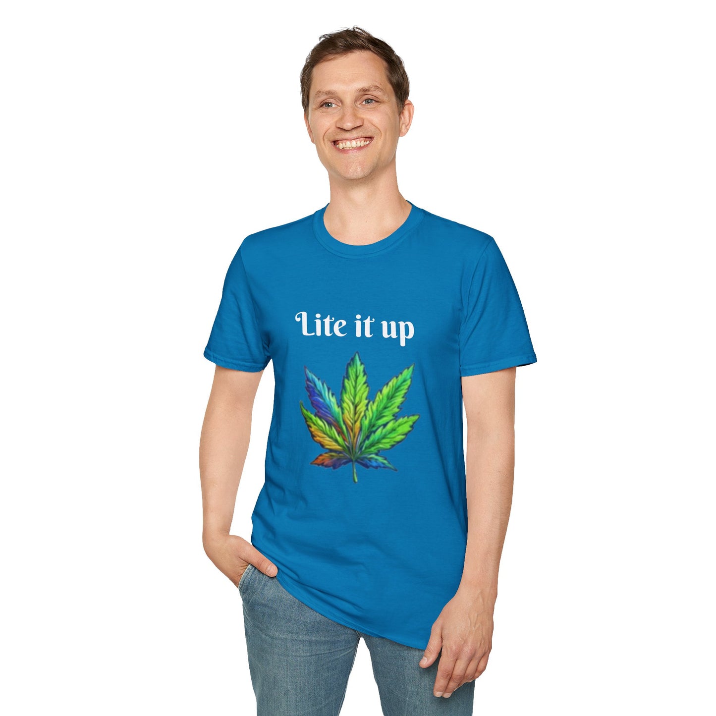 Lite it up - Unisex Softstyle T-Shirt 100% Cotton Graphic