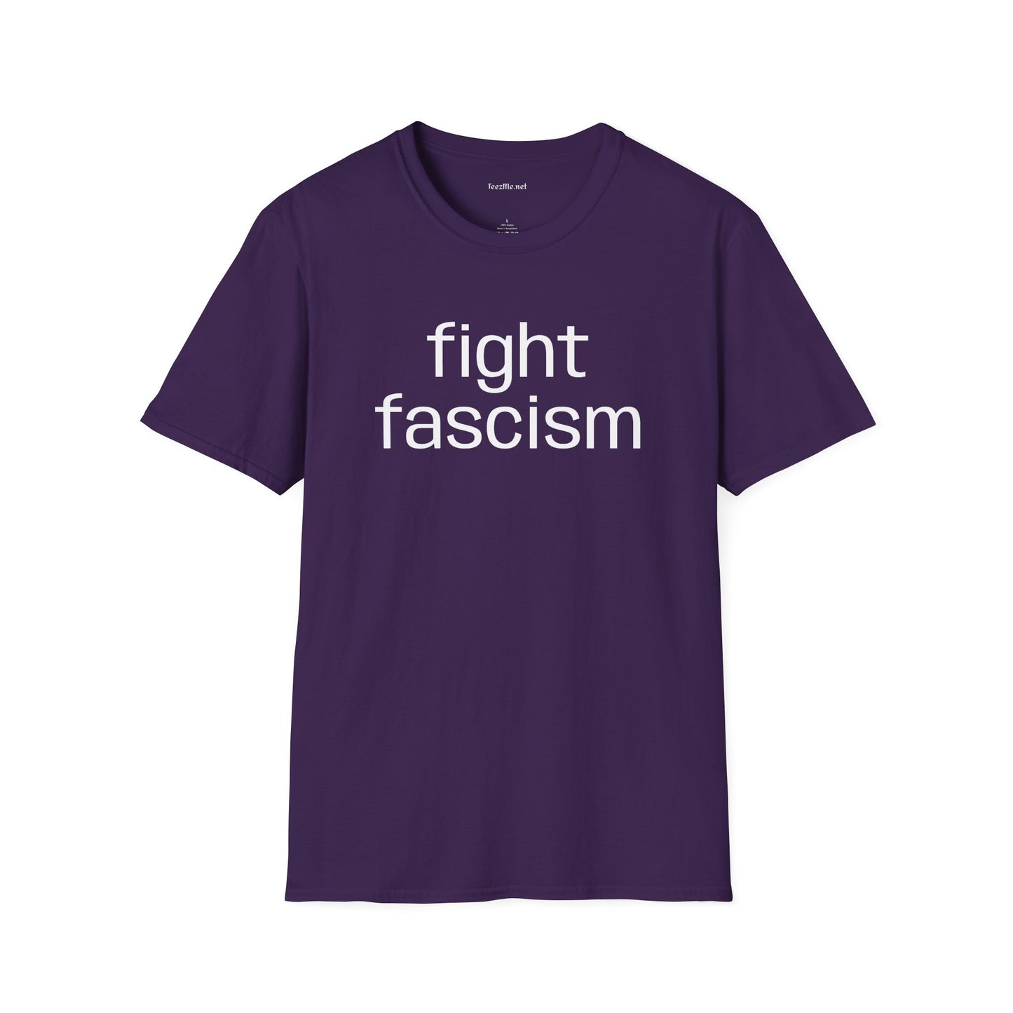 Fight Fascism Unisex Softstyle T-Shirt 100% Cotton Graphic
