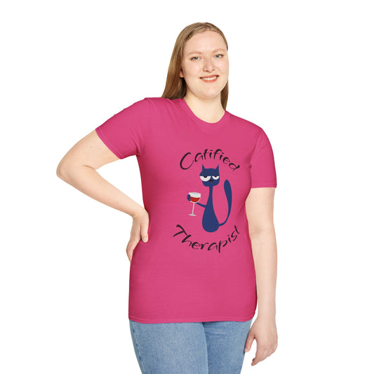 Catified Therapist - Unisex Softstyle T-Shirt 100% Cotton Graphic