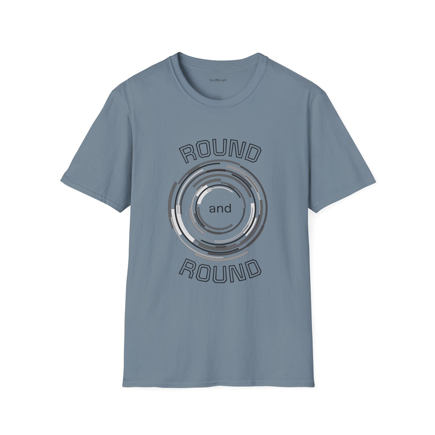 Round and Round - Unisex Softstyle T-Shirt 100% Cotton Graphic