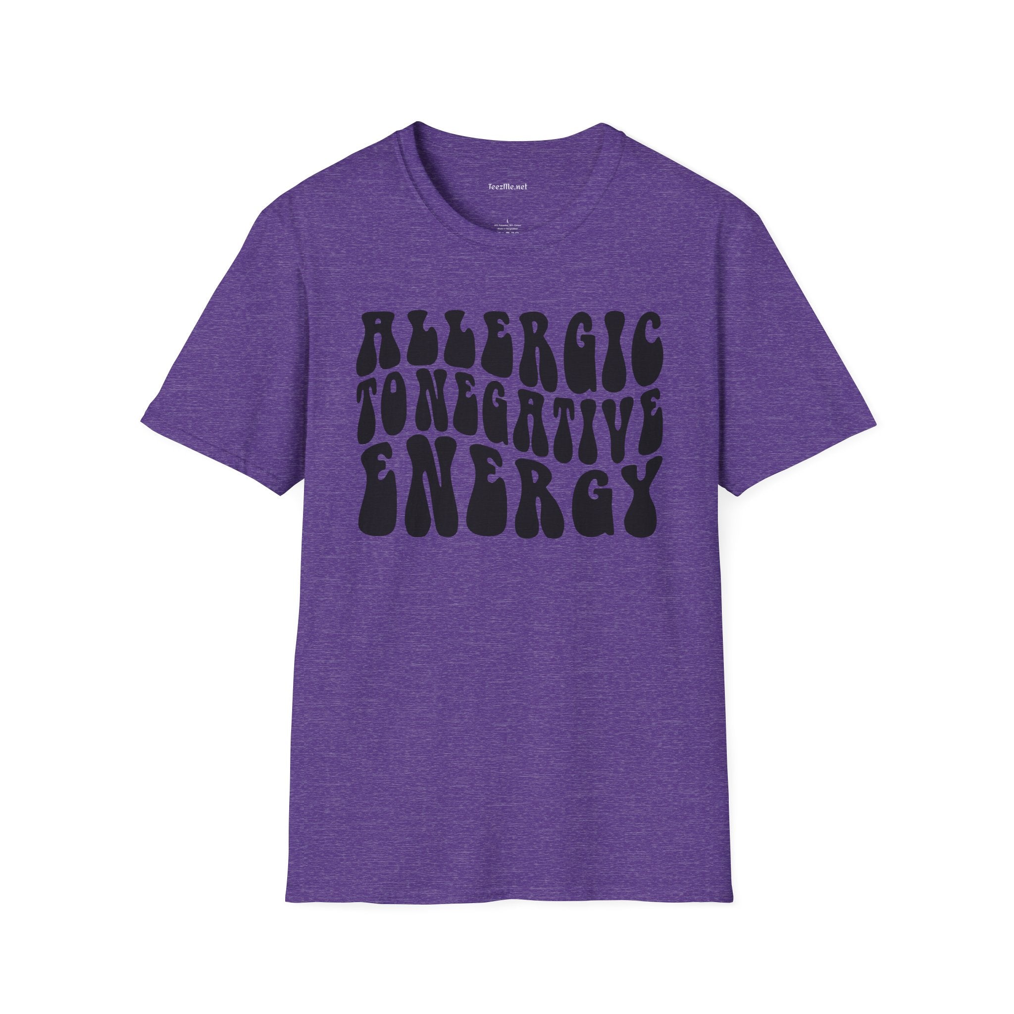 Allergic to Negative Energy Unisex Softstyle T-Shirt 100% Cotton Graphic