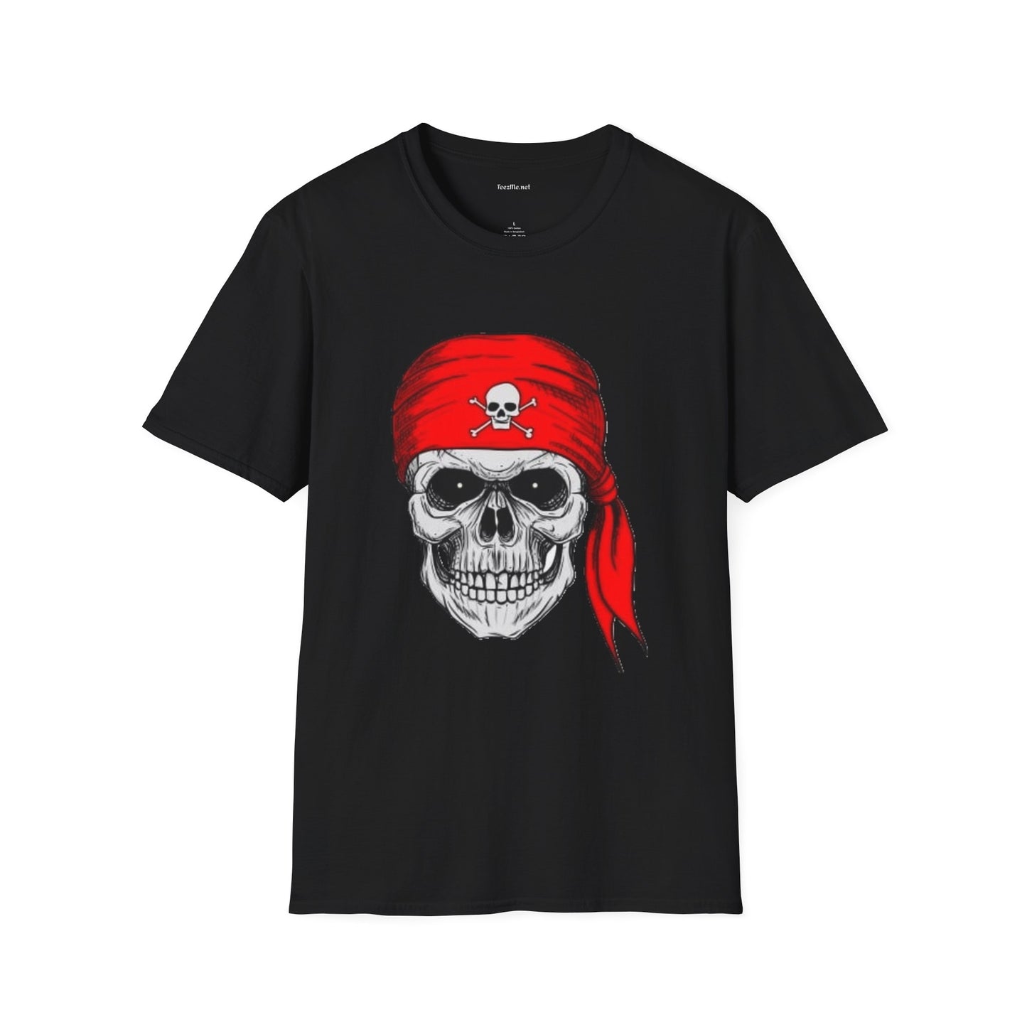 Pirate- Unisex Softstyle T-Shirt 100% Cotton Graphic