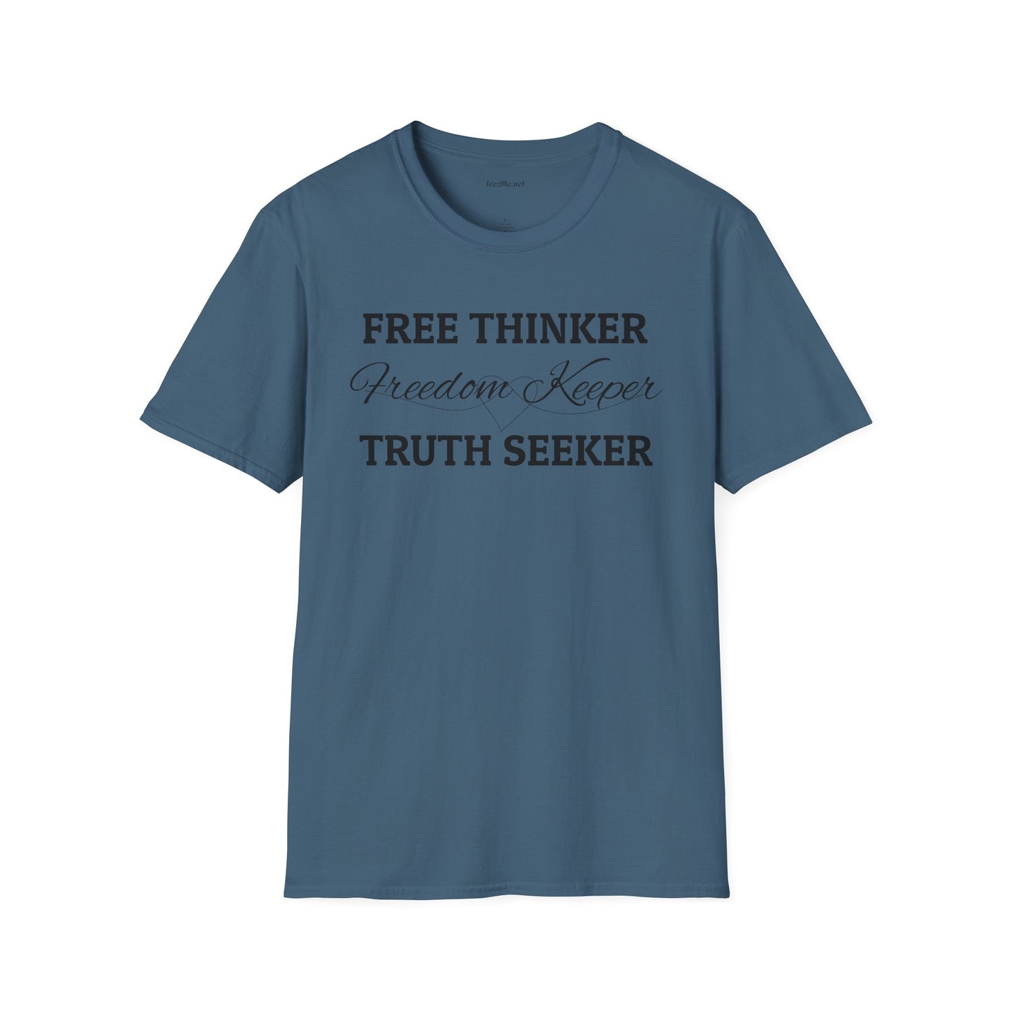 Free Thinker Unisex Softstyle T-Shirt 100% Cotton Graphic
