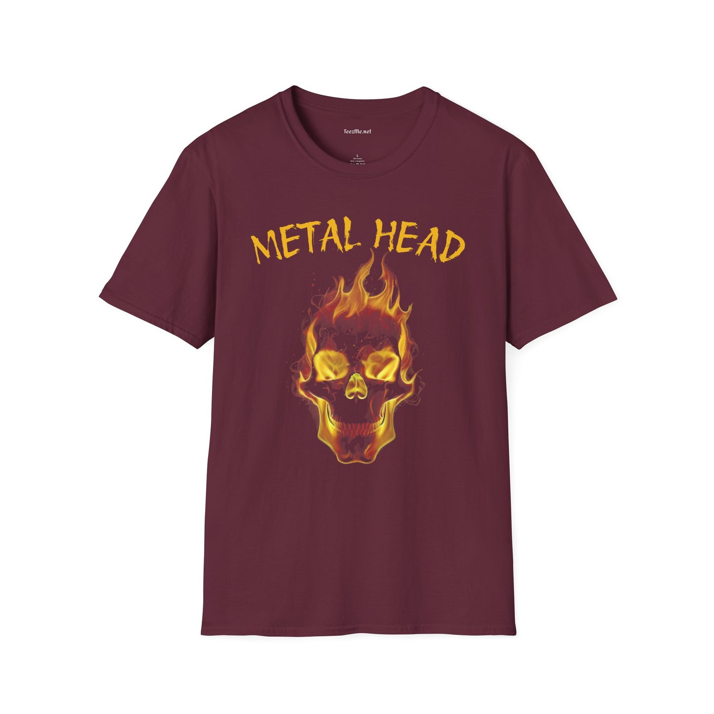 Metal Head - Unisex Softstyle T-Shirt 100% Cotton Graphic