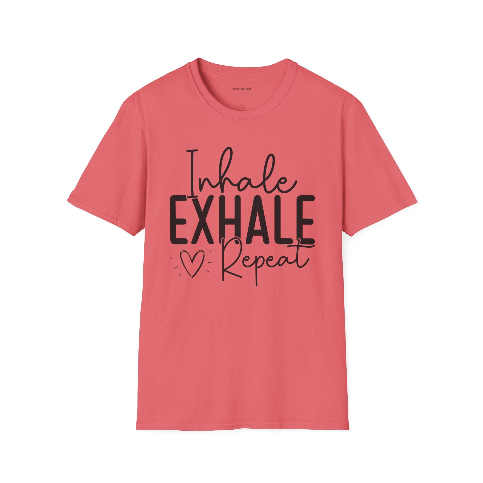 Inhale Exhale - Unisex Softstyle T-Shirt 100% Cotton Graphic