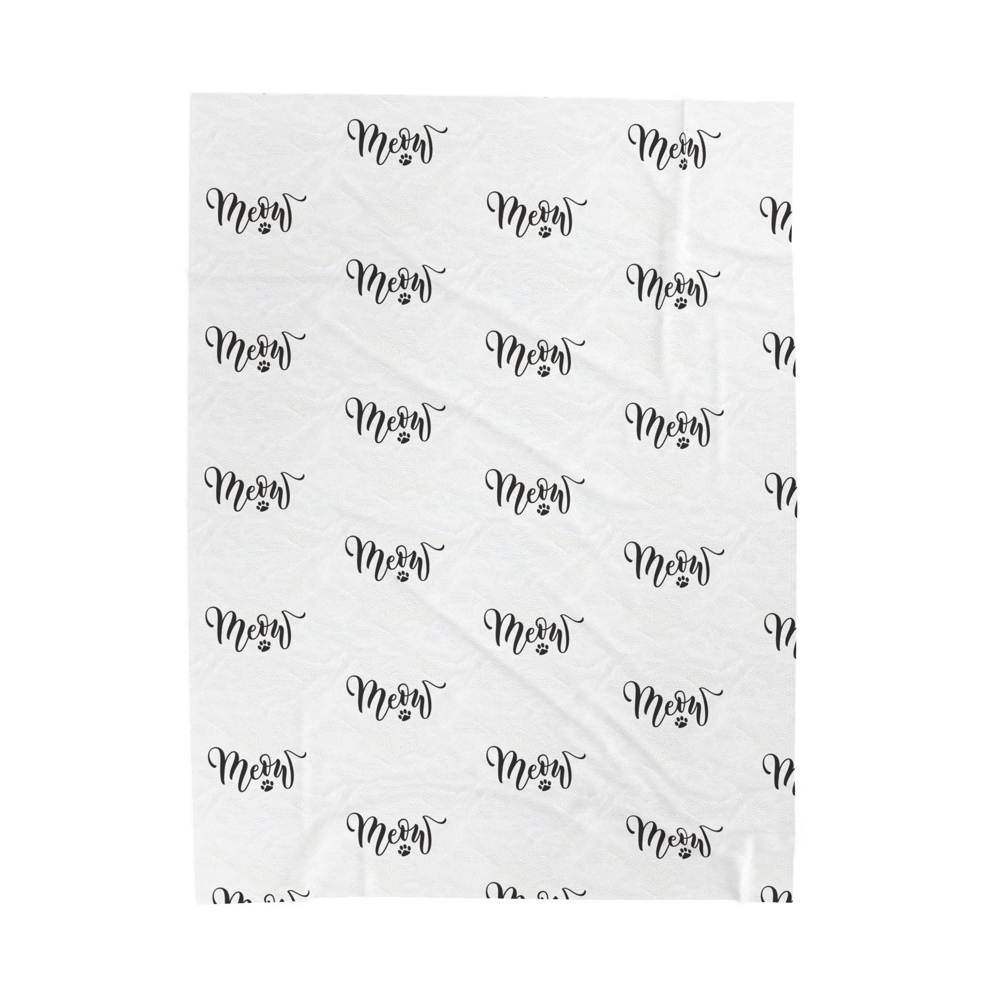 Meow - Velveteen Plush Blanket