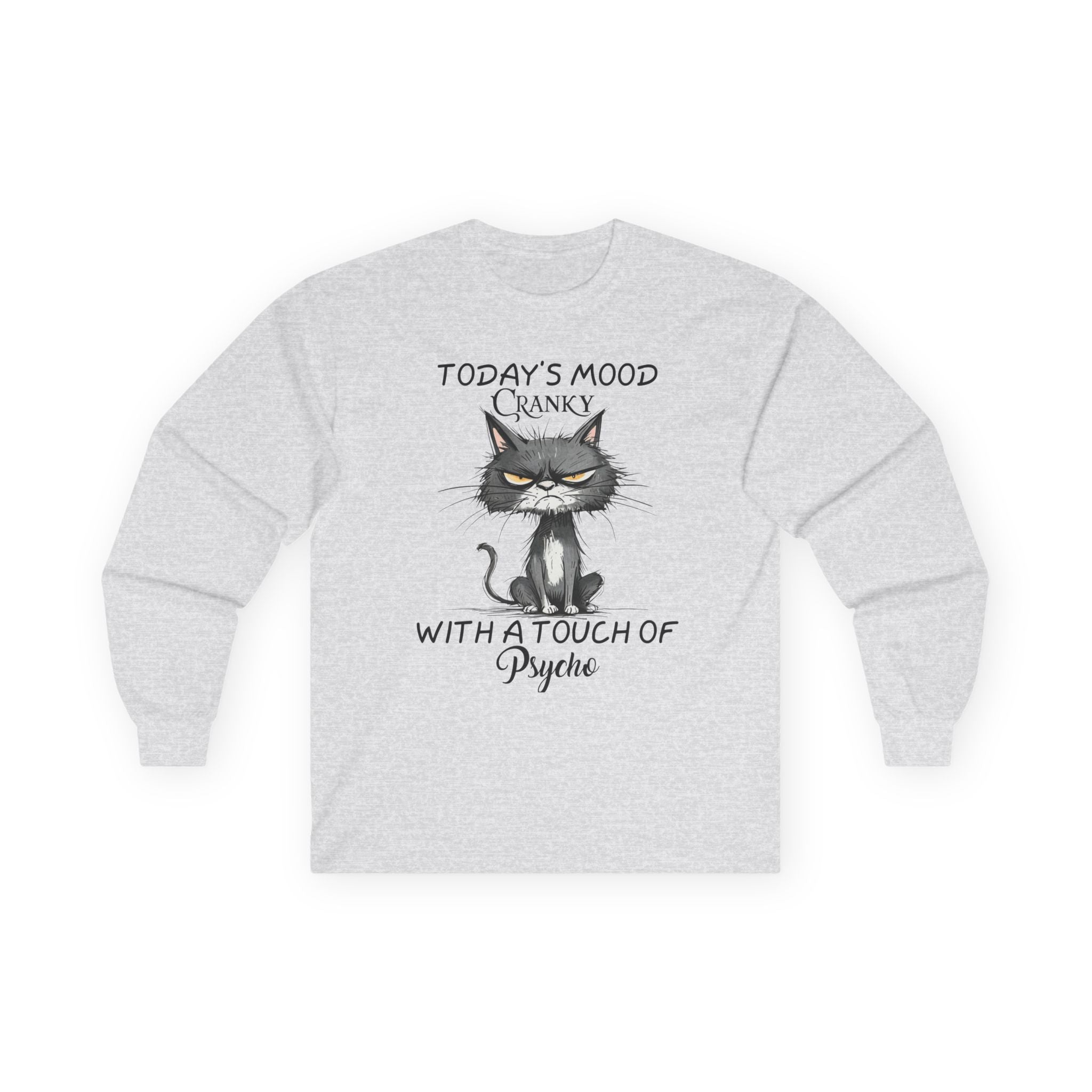 Today's Moody Cat Unisex Ultra Cotton Long Sleeve Tee