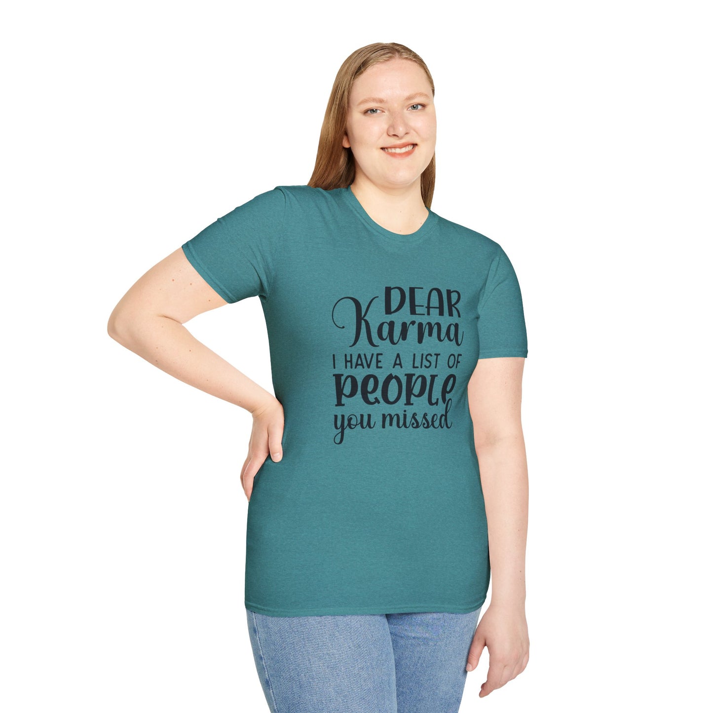Dear Karma - Unisex Softstyle T-Shirt 100% Cotton Graphic