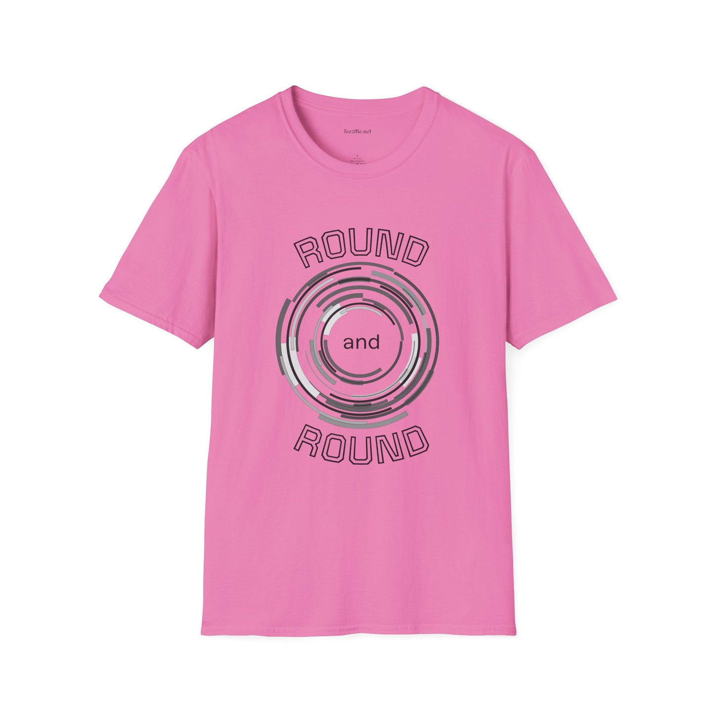 Round and Round - Unisex Softstyle T-Shirt 100% Cotton Graphic
