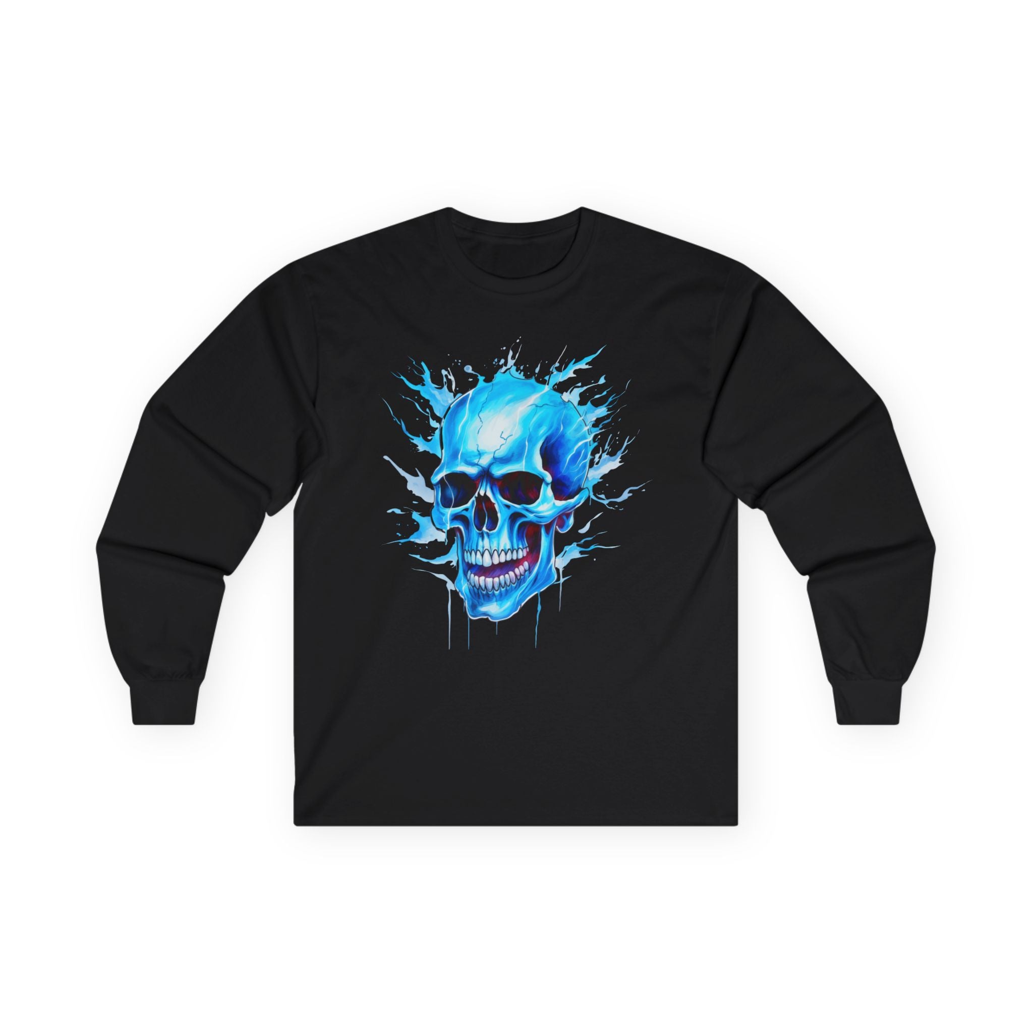 Blue Skull 01 Unisex Ultra Cotton Long Sleeve Tee
