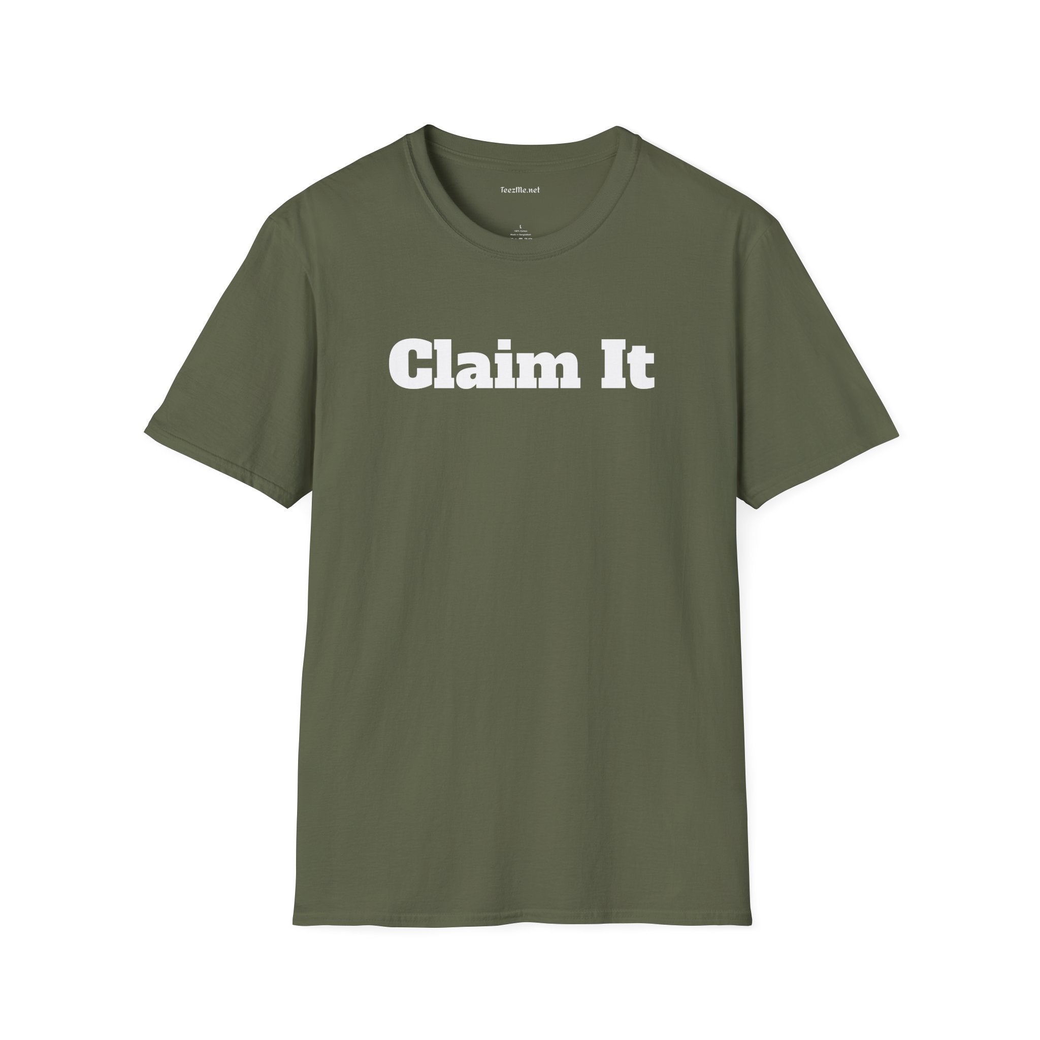 Claim It - Unisex Softstyle T-Shirt 100% Cotton Graphic