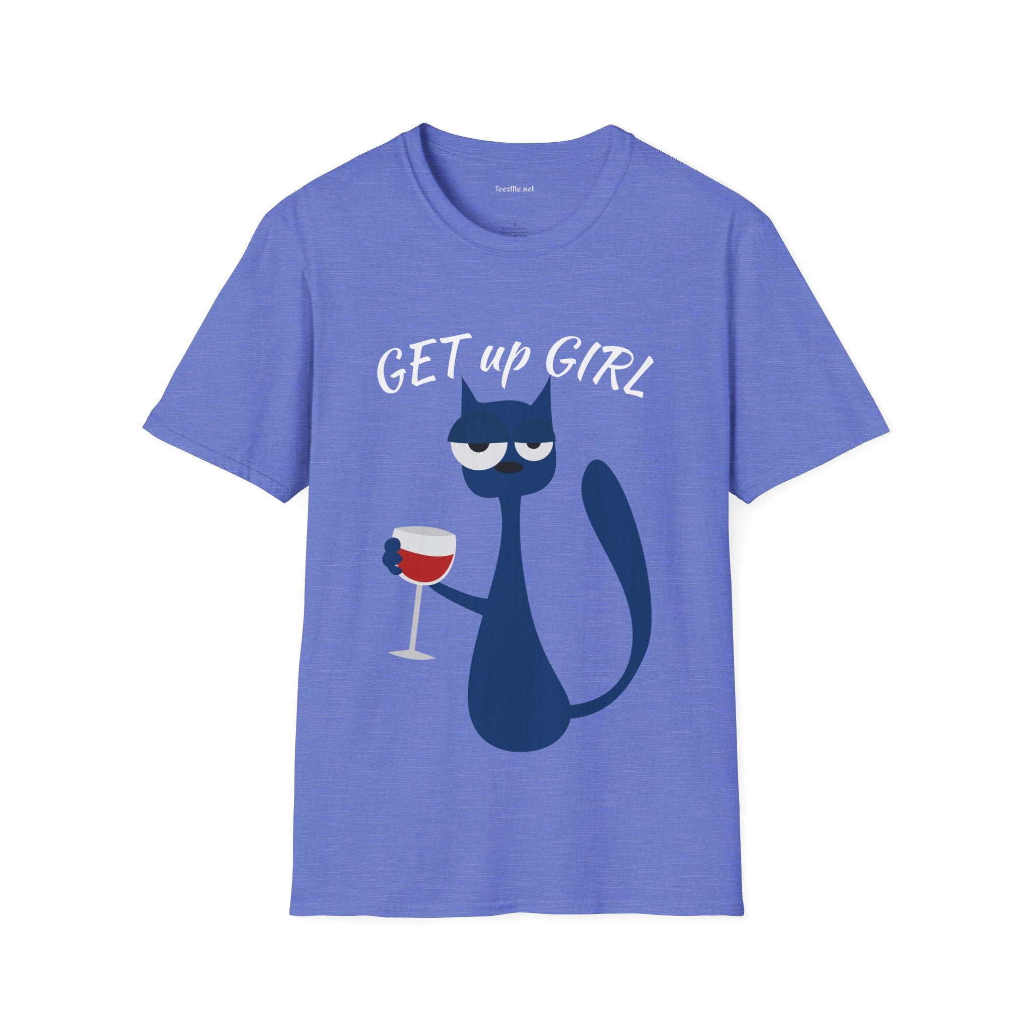GET up GIRL - Unisex Soft-Style Cotton Tee 100% Cotton Graphic