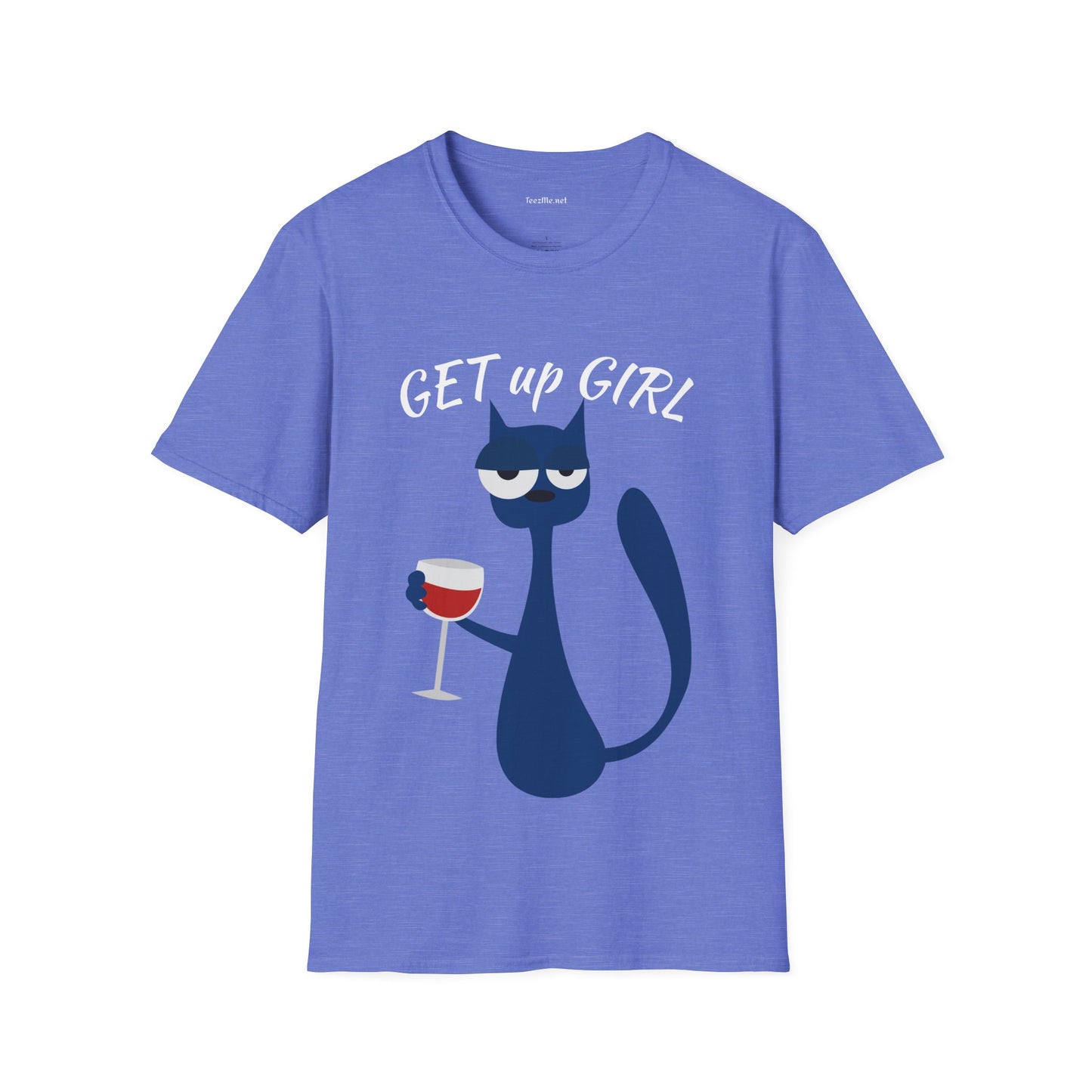 GET up GIRL - Unisex Soft-Style Cotton Tee 100% Cotton Graphic