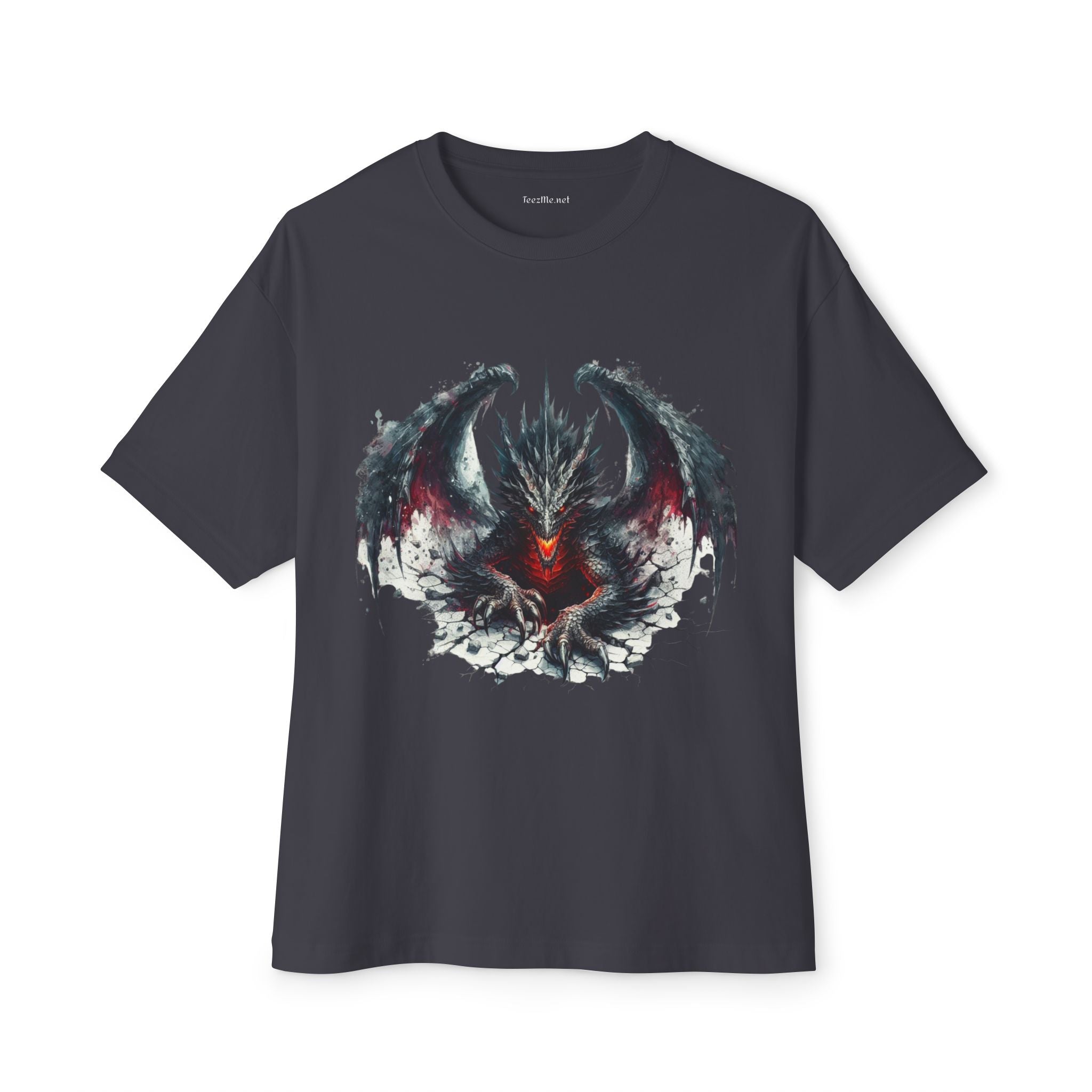 Goth Dragon1 - Unisex Oversized Boxy Tee