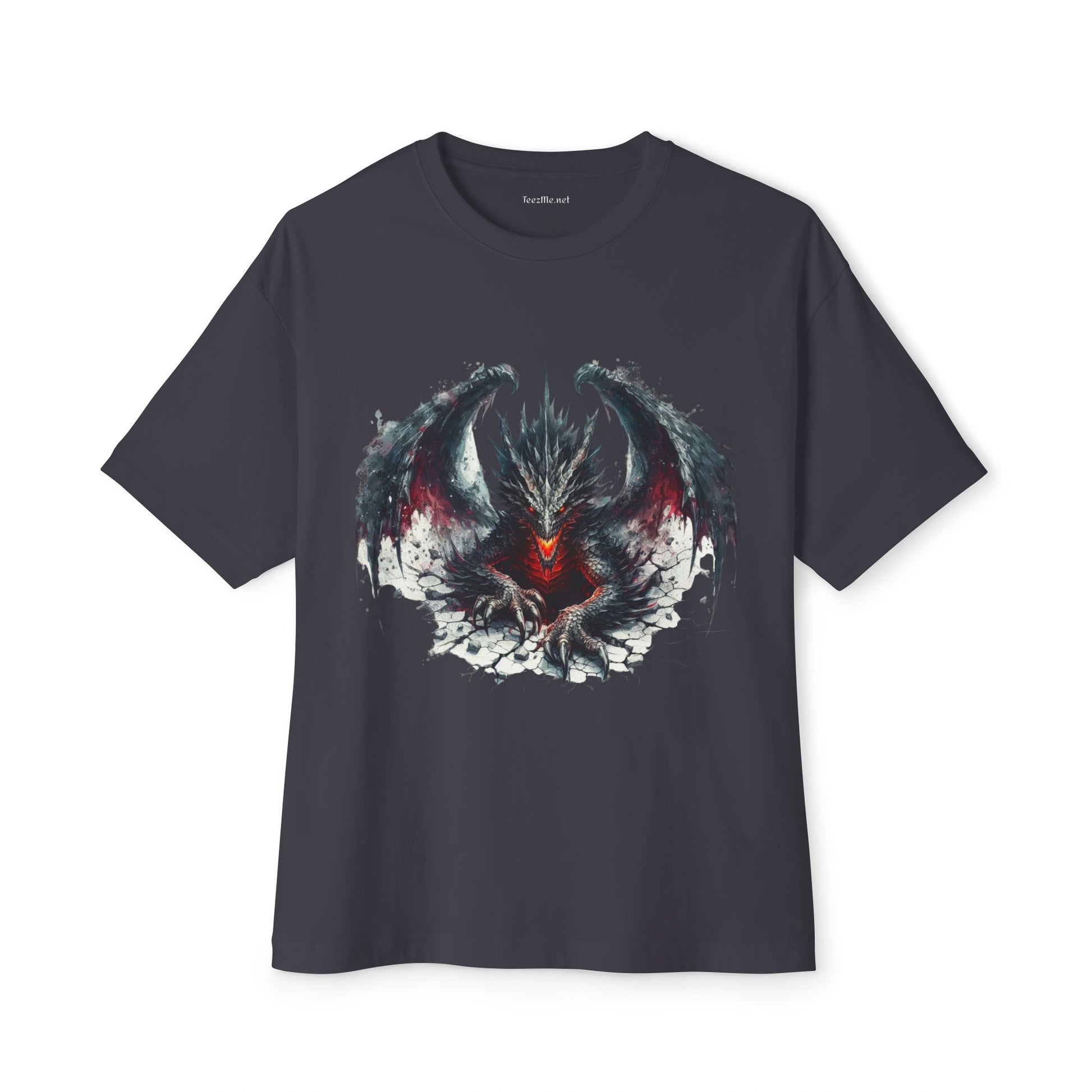Goth Dragon1 - Unisex Oversized Boxy Tee
