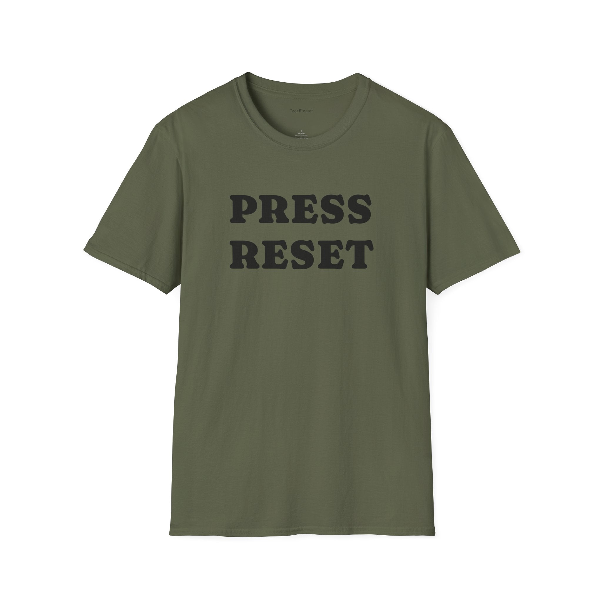 Press Reset - Unisex Softstyle T-Shirt 100% Cotton Graphic