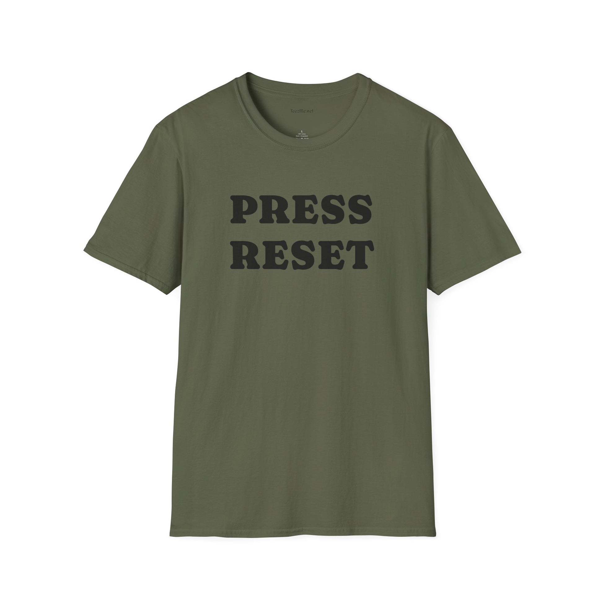 Press Reset - Unisex Softstyle T-Shirt 100% Cotton Graphic