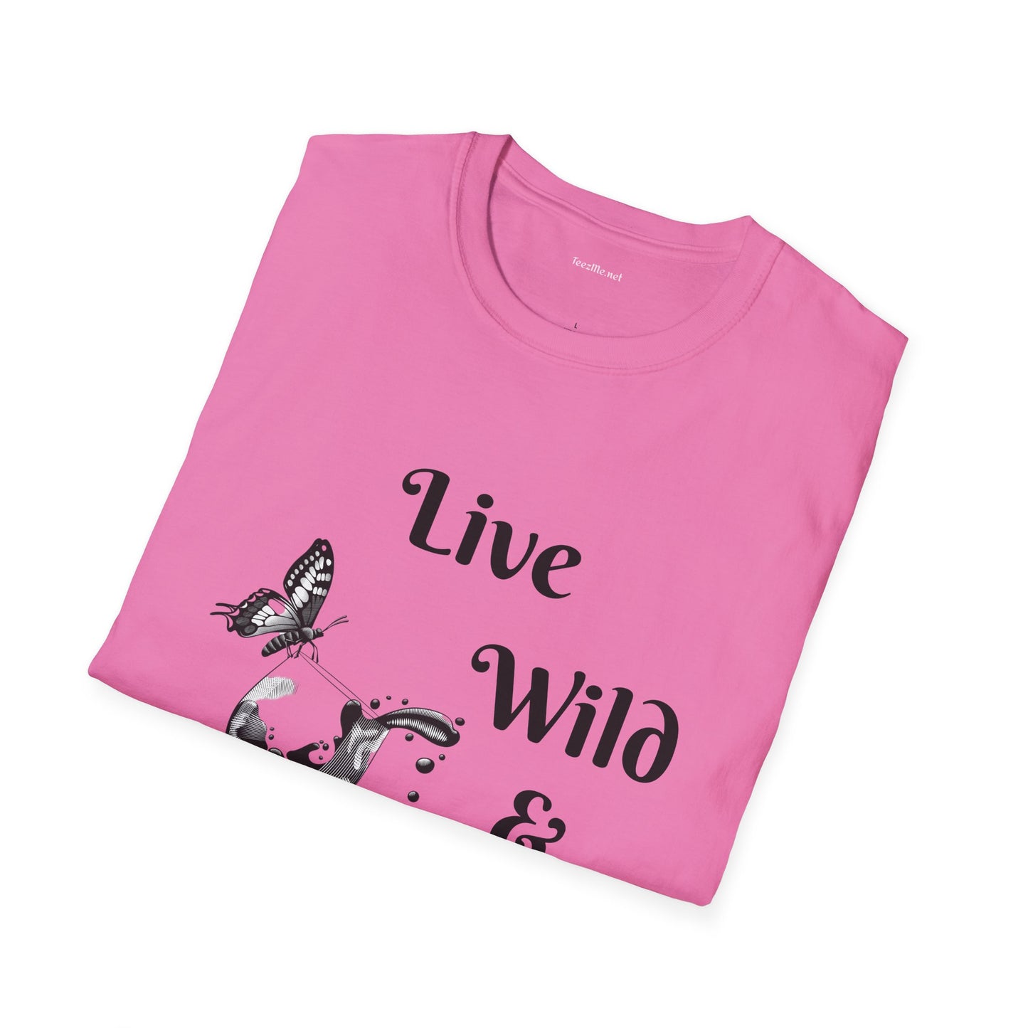 Live Wild & Free -  Unisex Softstyle T-Shirt 100% Cotton Graphic