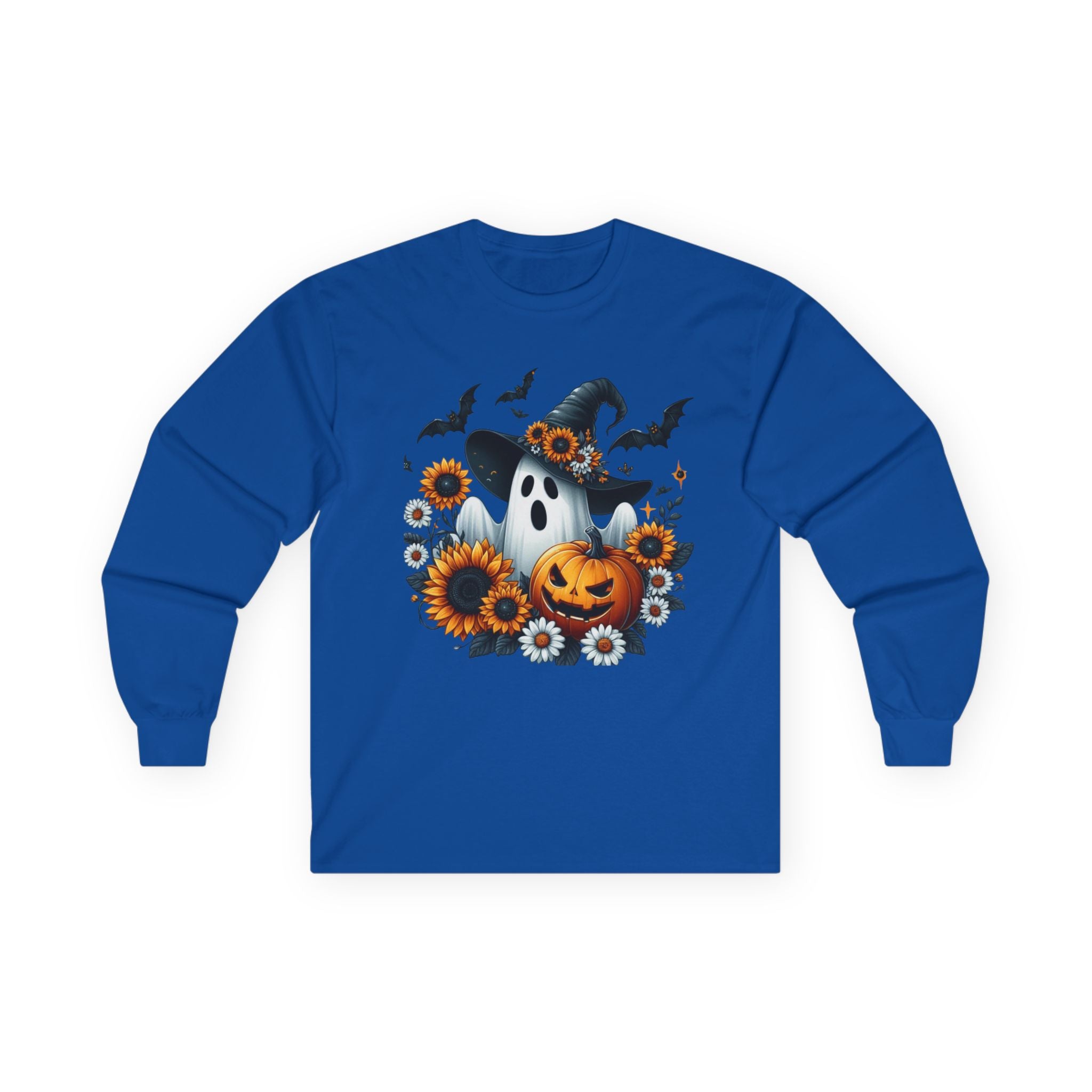 Pumpkin Ghost Harvest Unisex Ultra Cotton Long Sleeve Tee