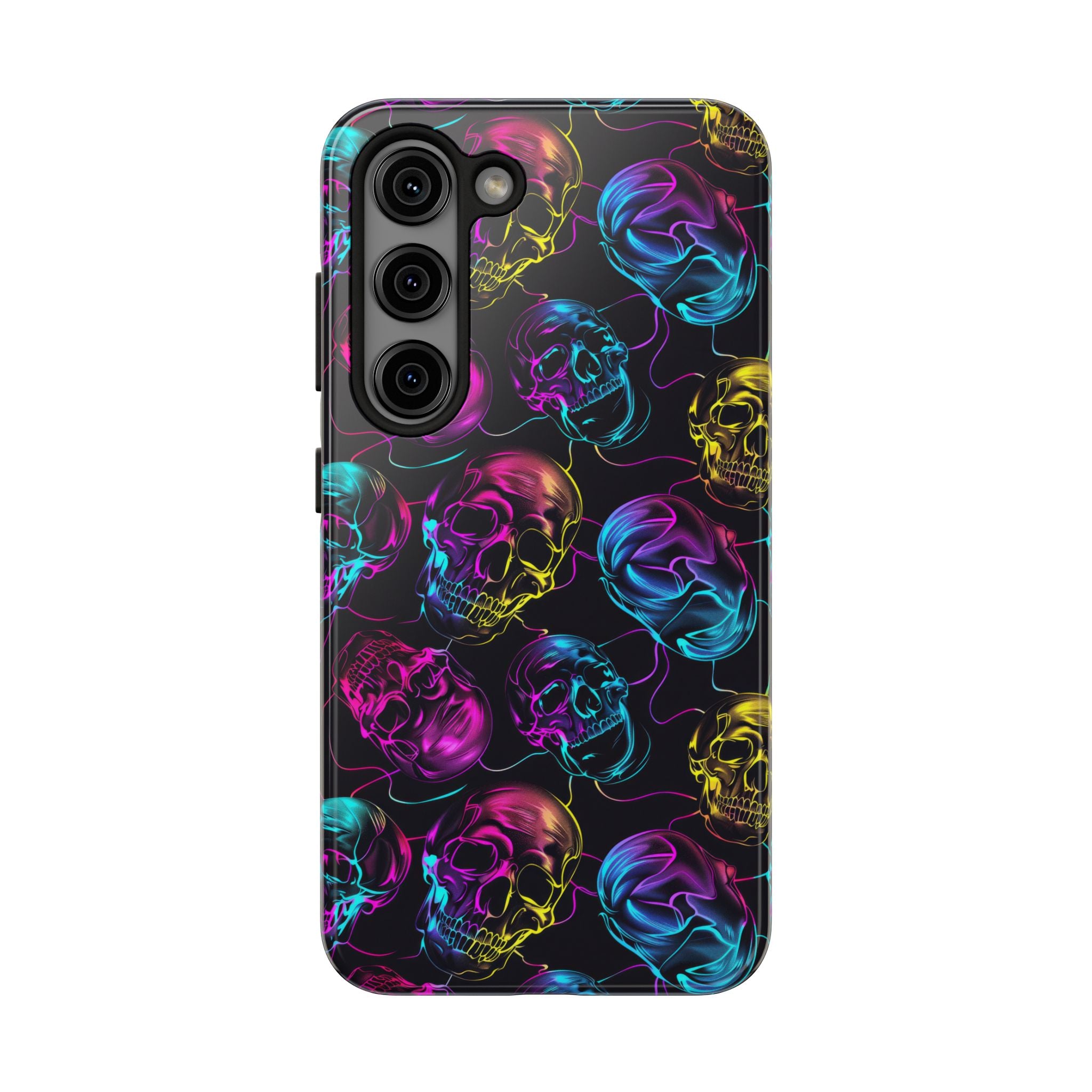Neon Skull Cell Phone Case Tough Phone Cases