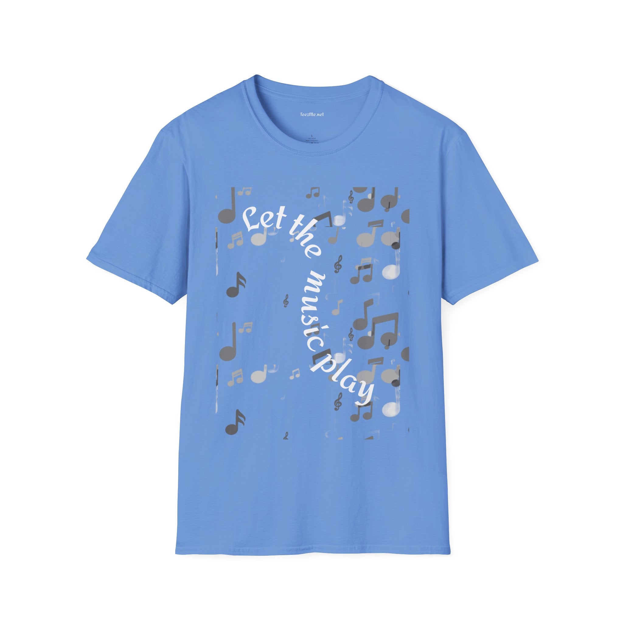 Let the music play - Unisex Sofy-Style Cotton Tee 100% Cotton