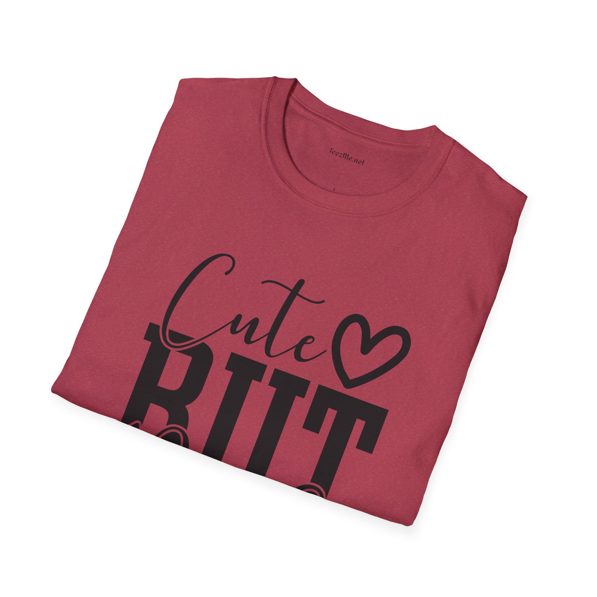 Cute but Psycho 01 Unisex Softstyle T-Shirt 100% Cotton Graphic