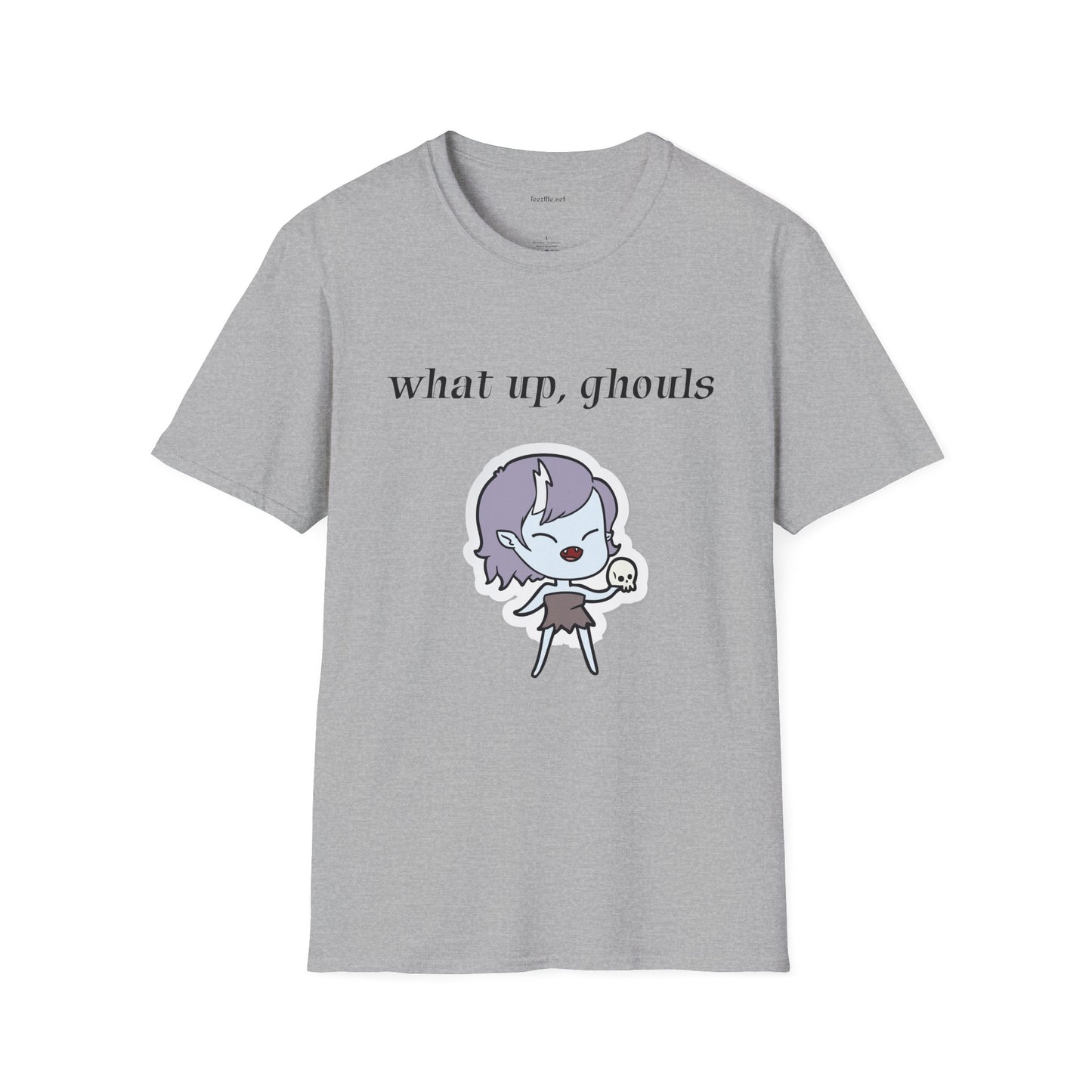 What up, ghouls - Unisex Softstyle T-Shirt 100% Cotton Graphic