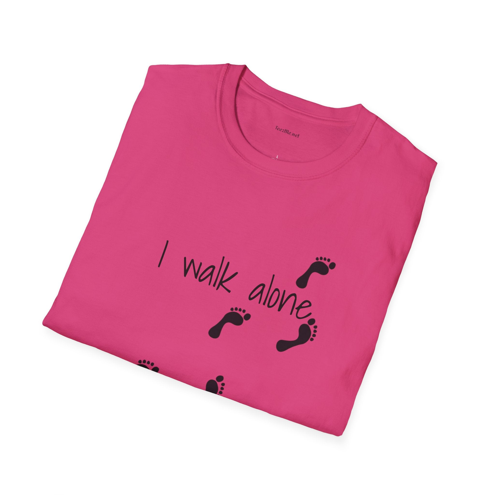 I walk alone - Unisex Softstyle T-Shirt 100% Cotton Graphic
