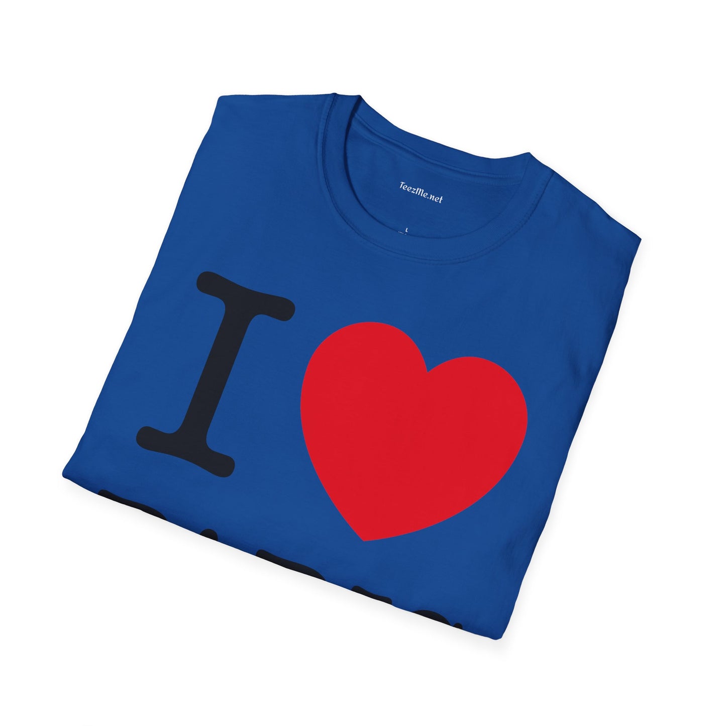 I Love Paris Unisex Softstyle T-Shirt 100% Cotton