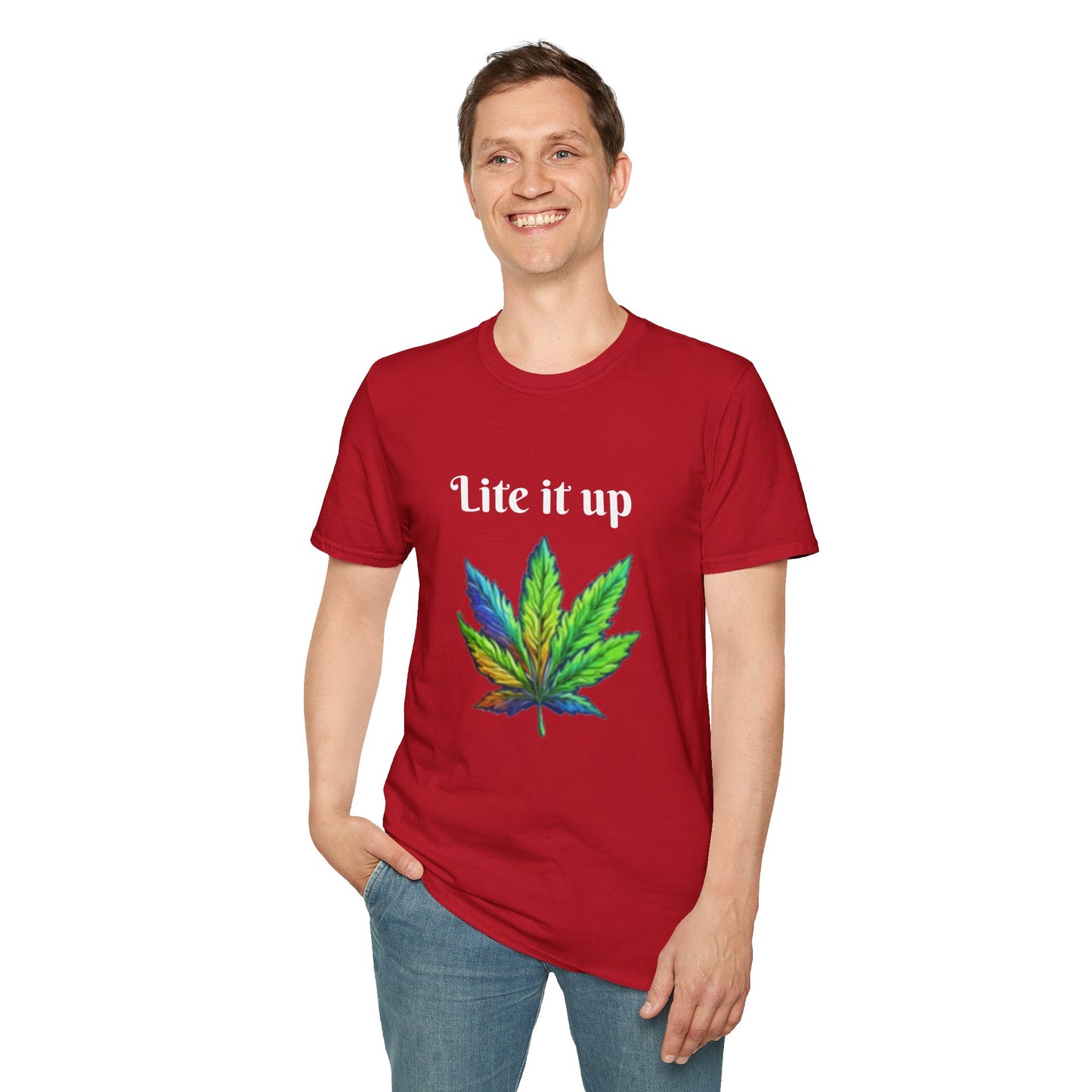 Lite it up - Unisex Softstyle T-Shirt 100% Cotton Graphic