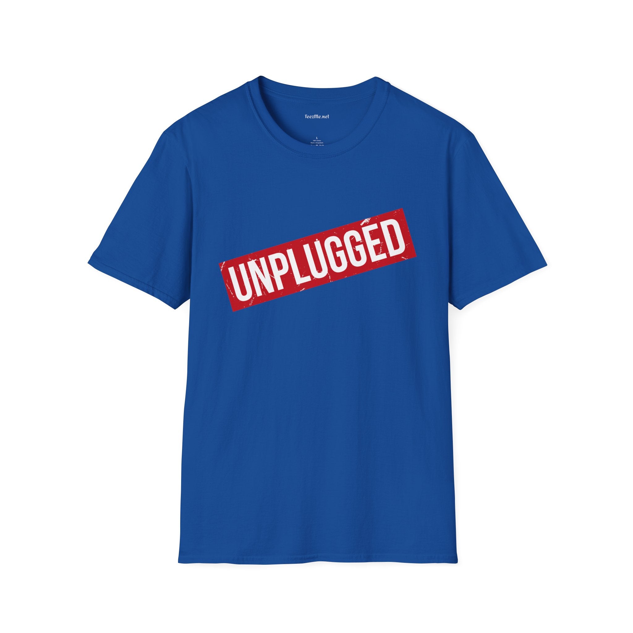 UNPLUGGED Unisex Softstyle T-Shirt 100% Cotton Graphic