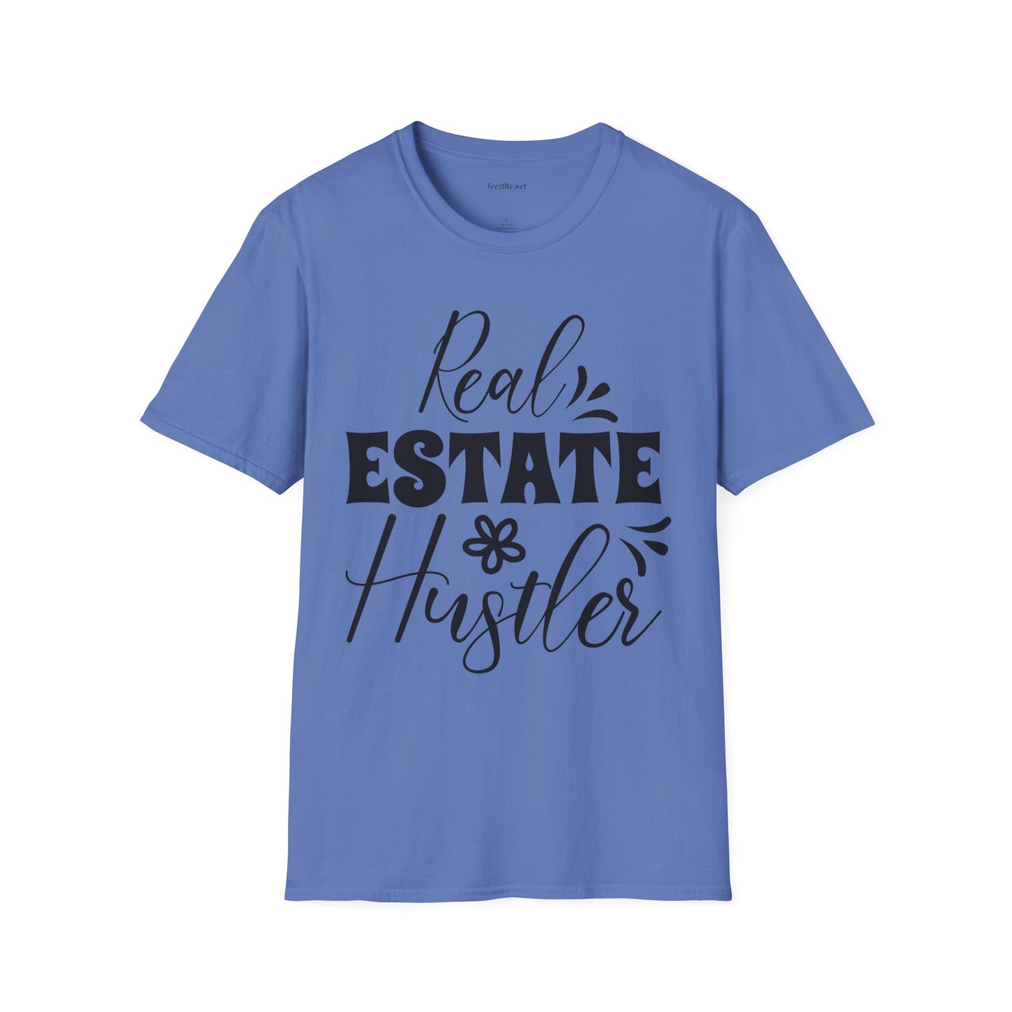 Real Estate Hustler Unisex Soft Style T-Shirt 100% Cotton Graphic