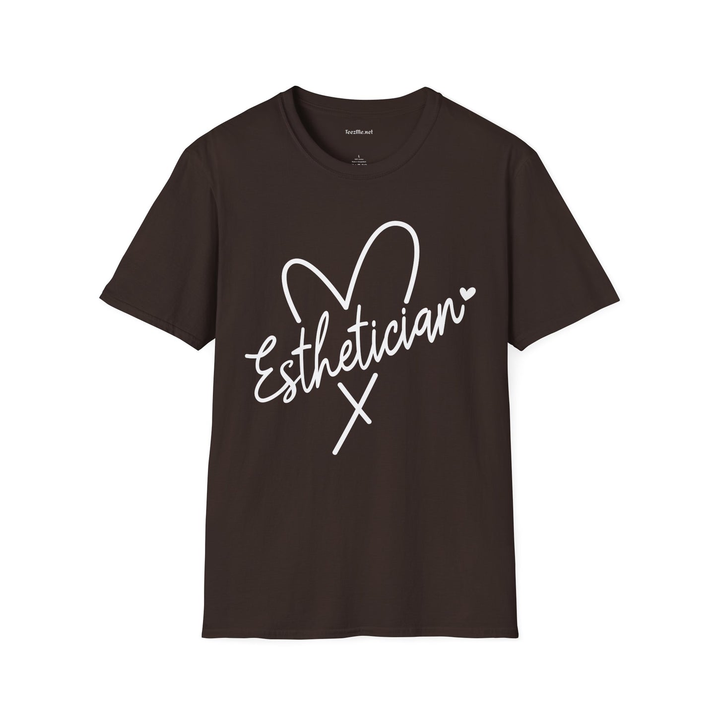 Esthetician with heart 01 Unisex Soft Style T-Shirt 100% Cotton Graphic
