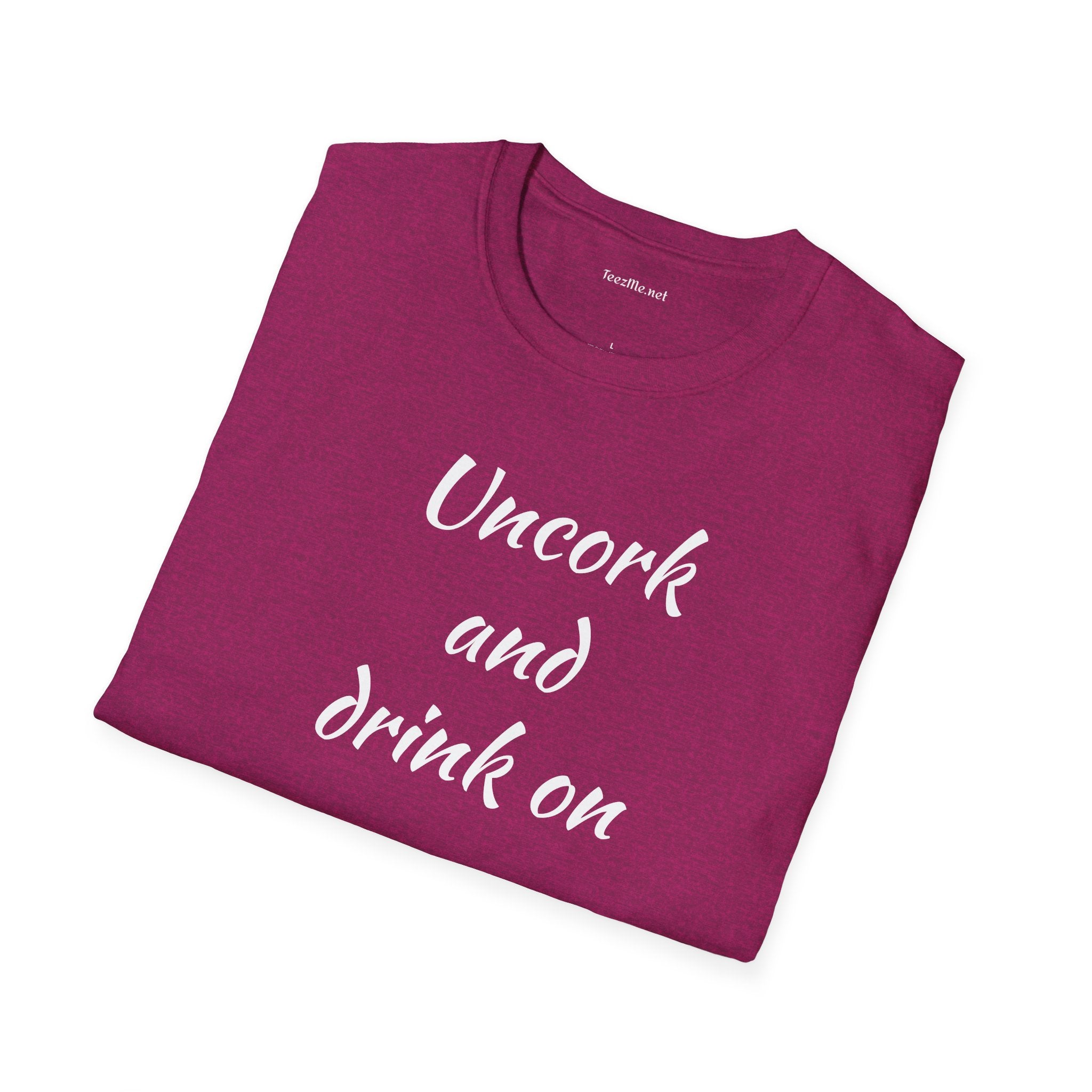 Uncork - Unisex Softstyle T-Shirt 100% Cotton Graphic