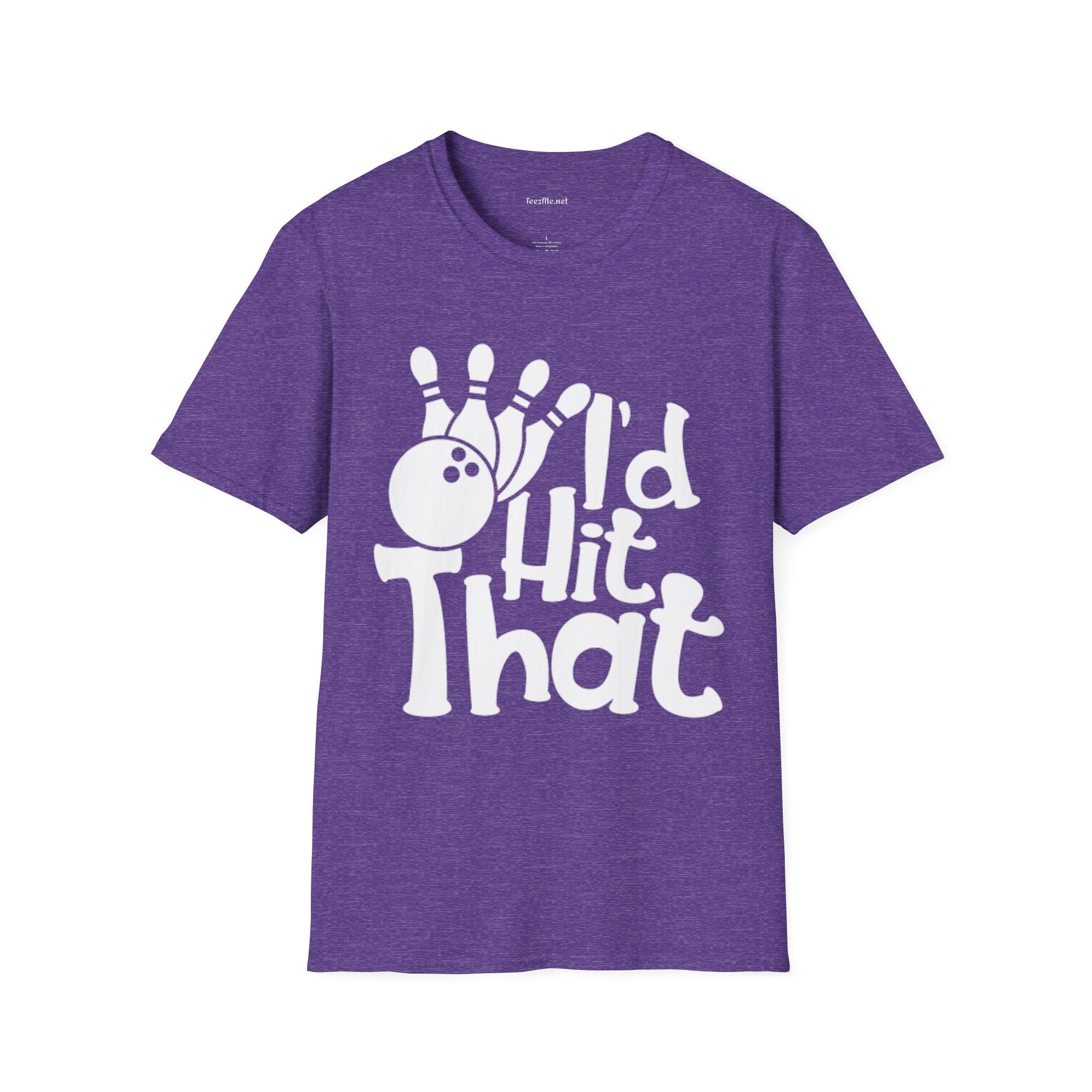I'd Hit That (Bowling) Unisex Softstyle T-Shirt 100% Cotton