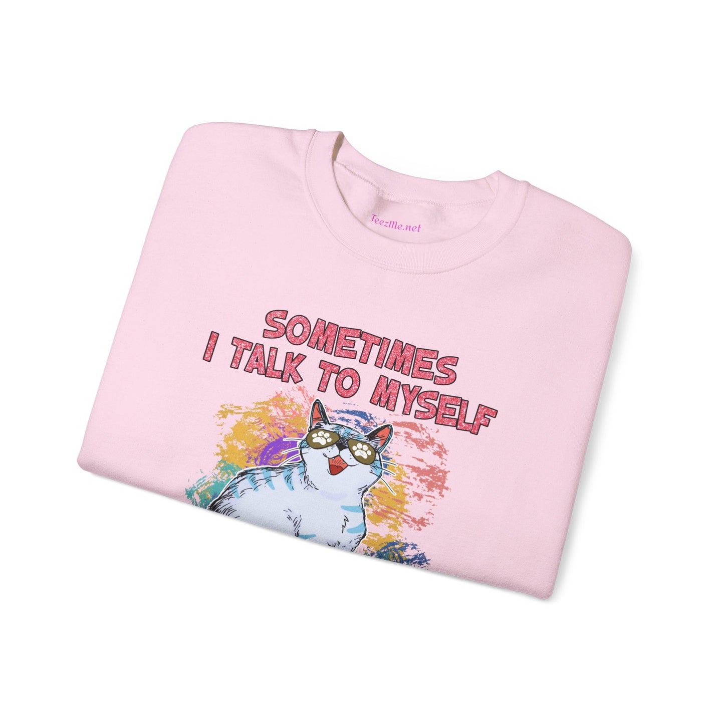 Sometimes I talk to myself Unisex Heavy Blend™ Crewneck Sweatshirt Graphic