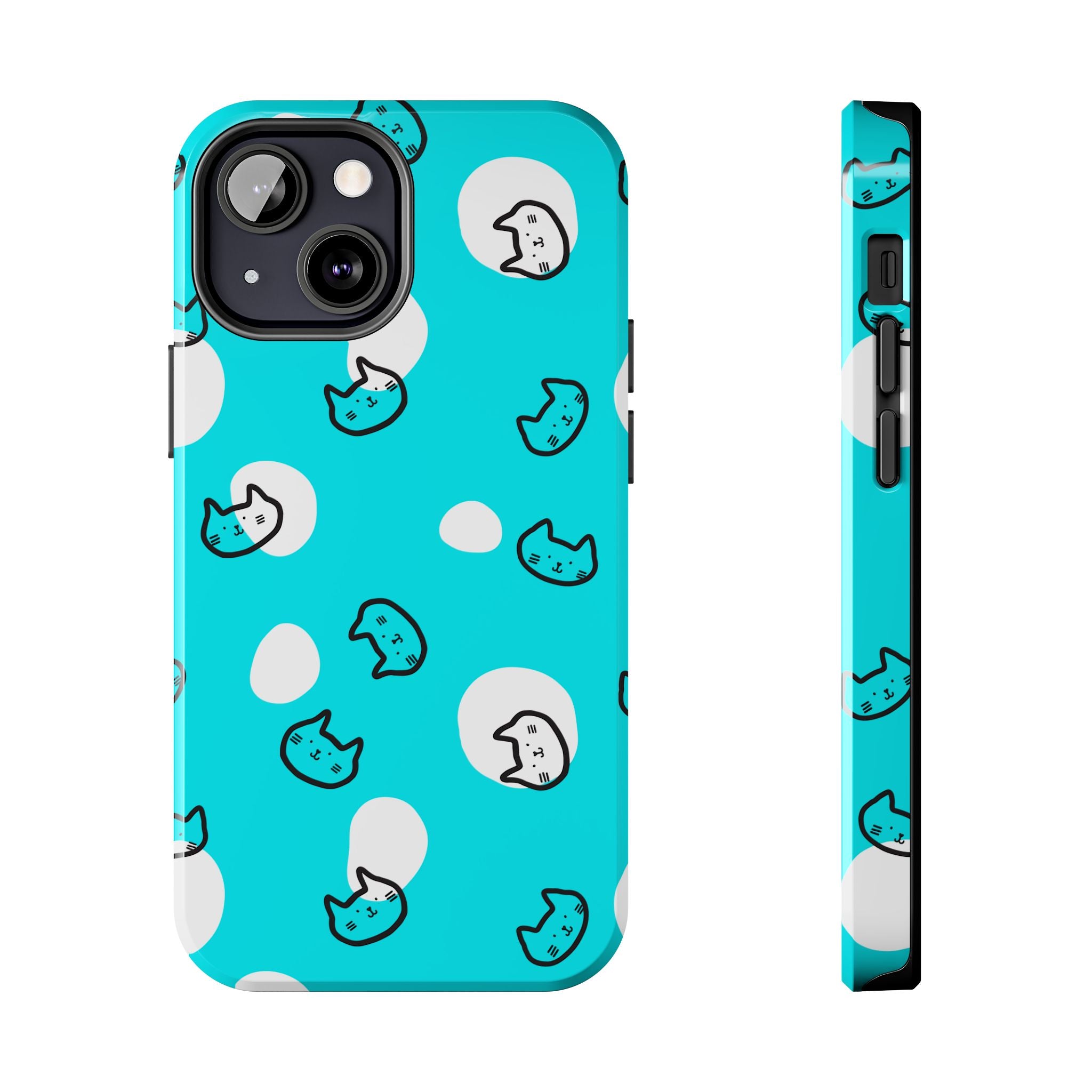 Cute Cat Pattern Cell Phone Case Tough Phone Cases