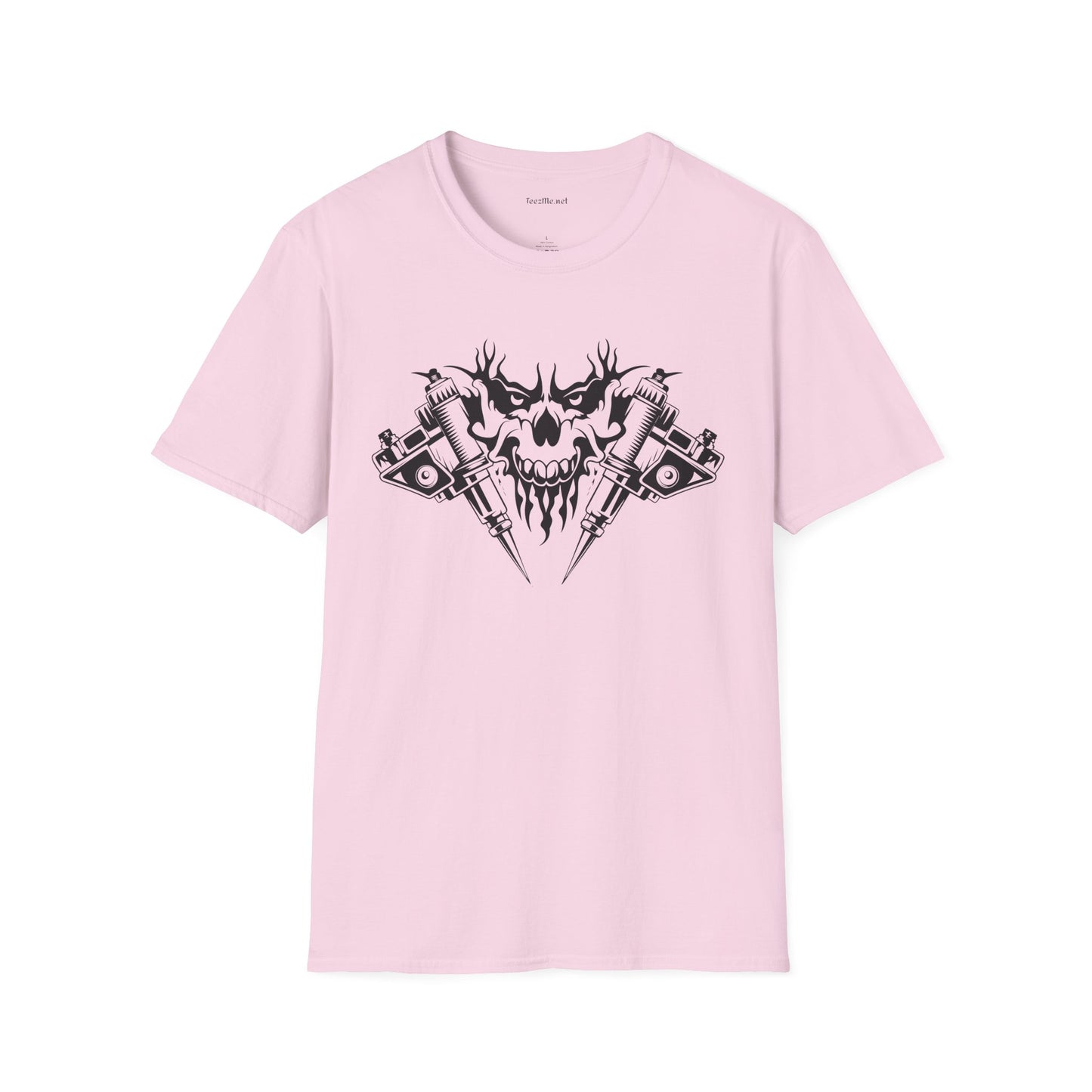 Crossed Tattoo Machine Unisex Soft Style T-Shirt 100% Cotton Graphic