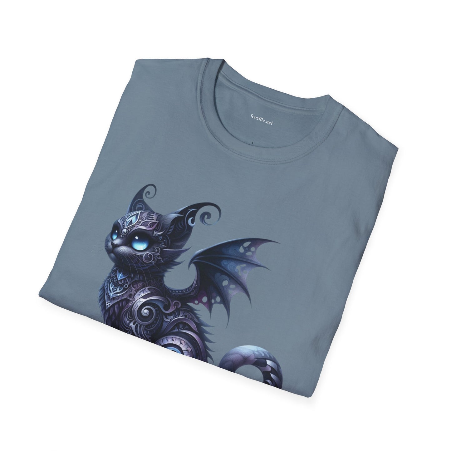Black Fairy Cat -Shirt 100% Cotton Graphic