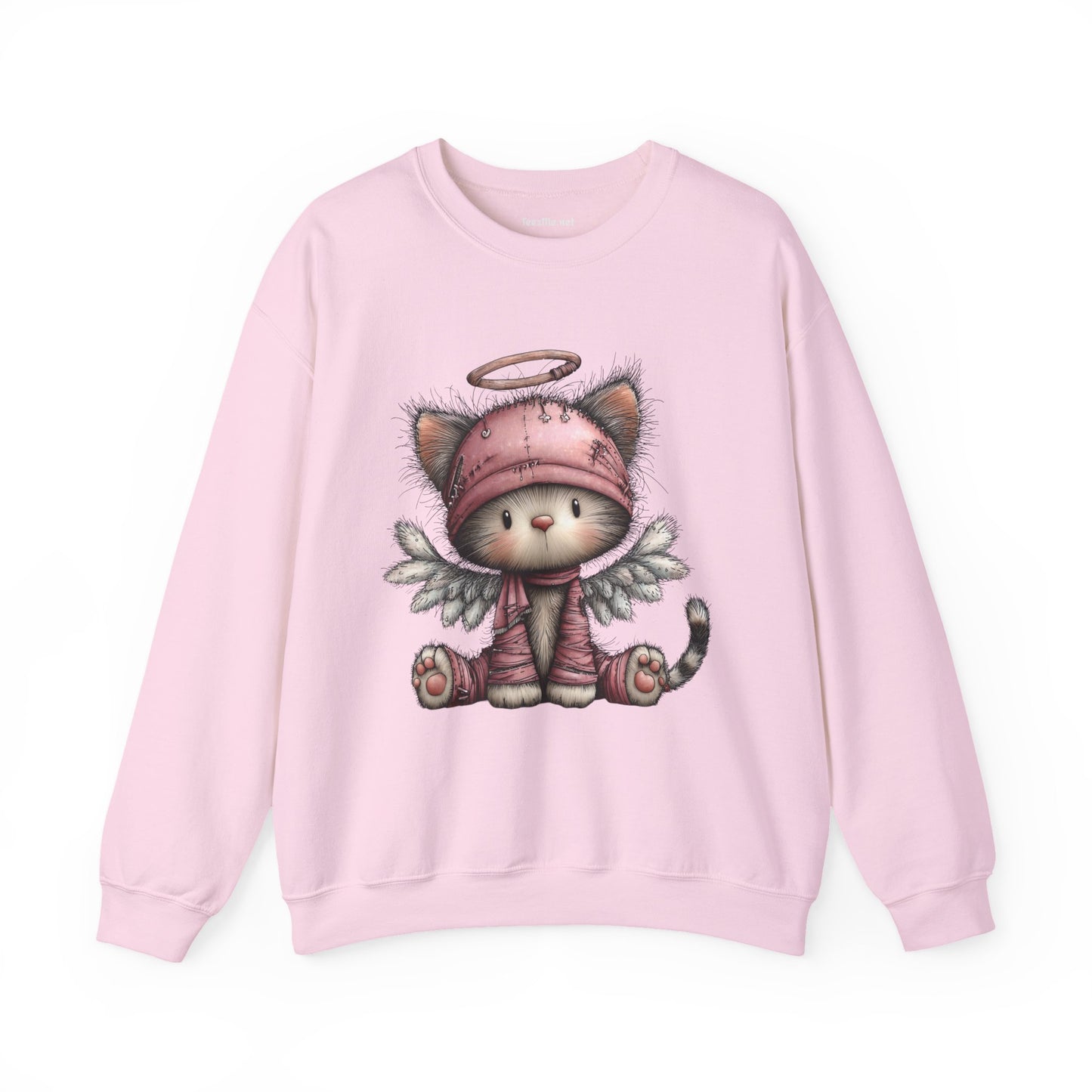 Whimsical Holiday Cat 03 Unisex Heavy Blend™ Crewneck Sweatshirt