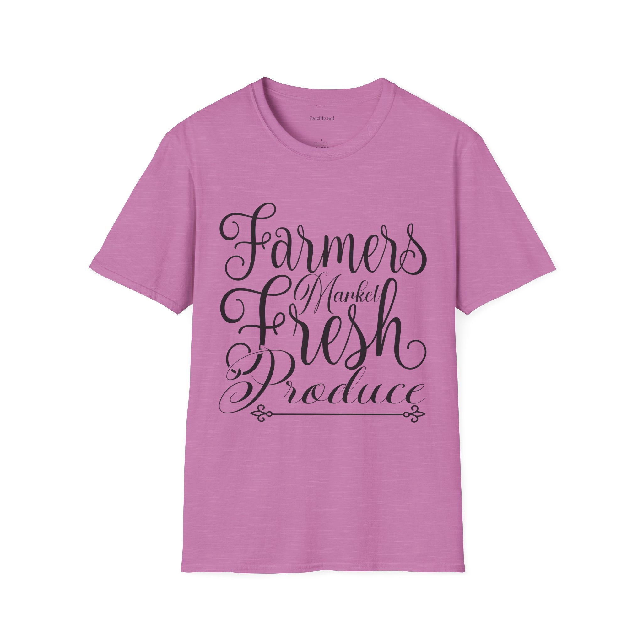 Farmers Market Fresh Produce Unisex Soft Style T-Shirt 100% Cotton Graphic
