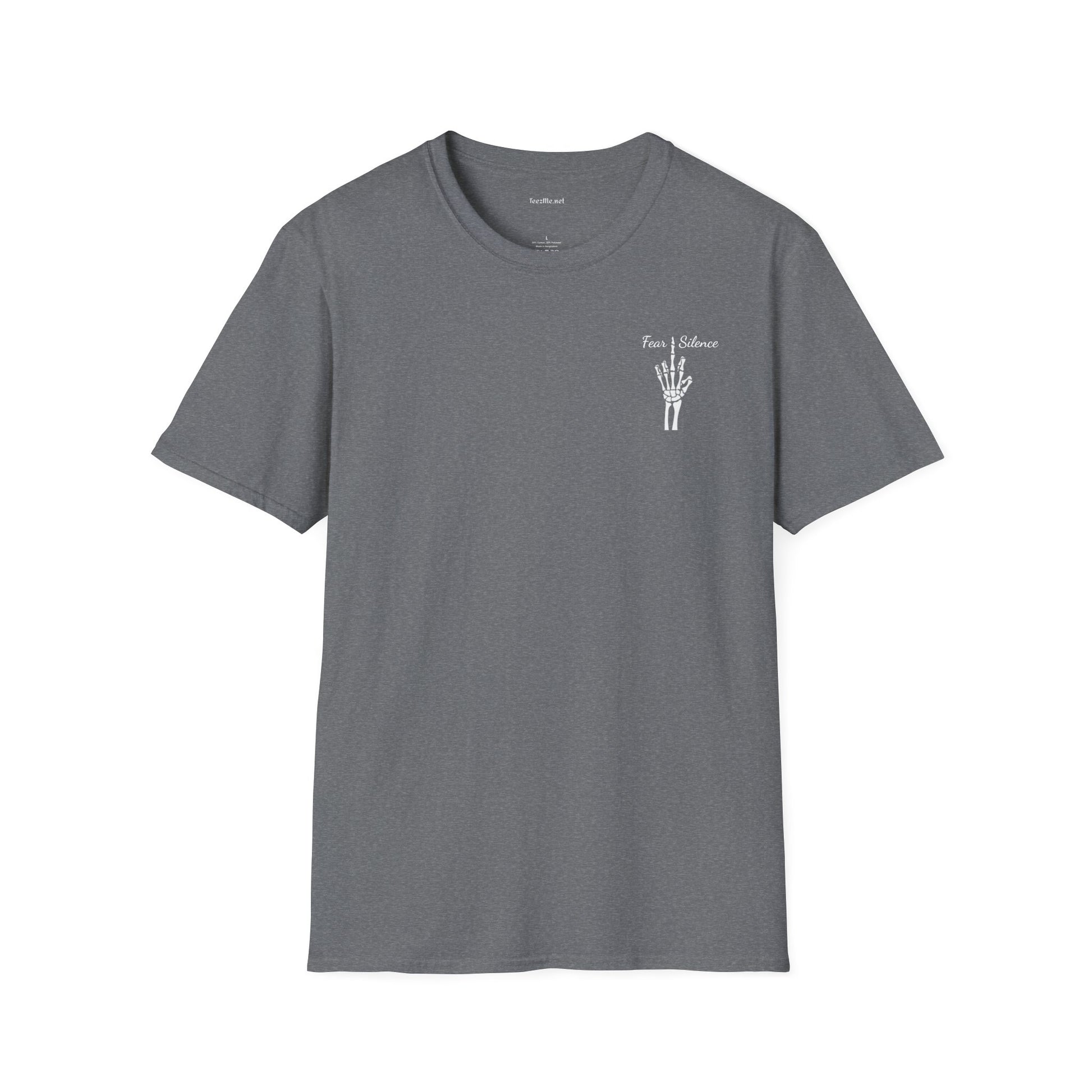 Fear Silence - Unisex Softstyle T-Shirt 100% Cotton Graphic