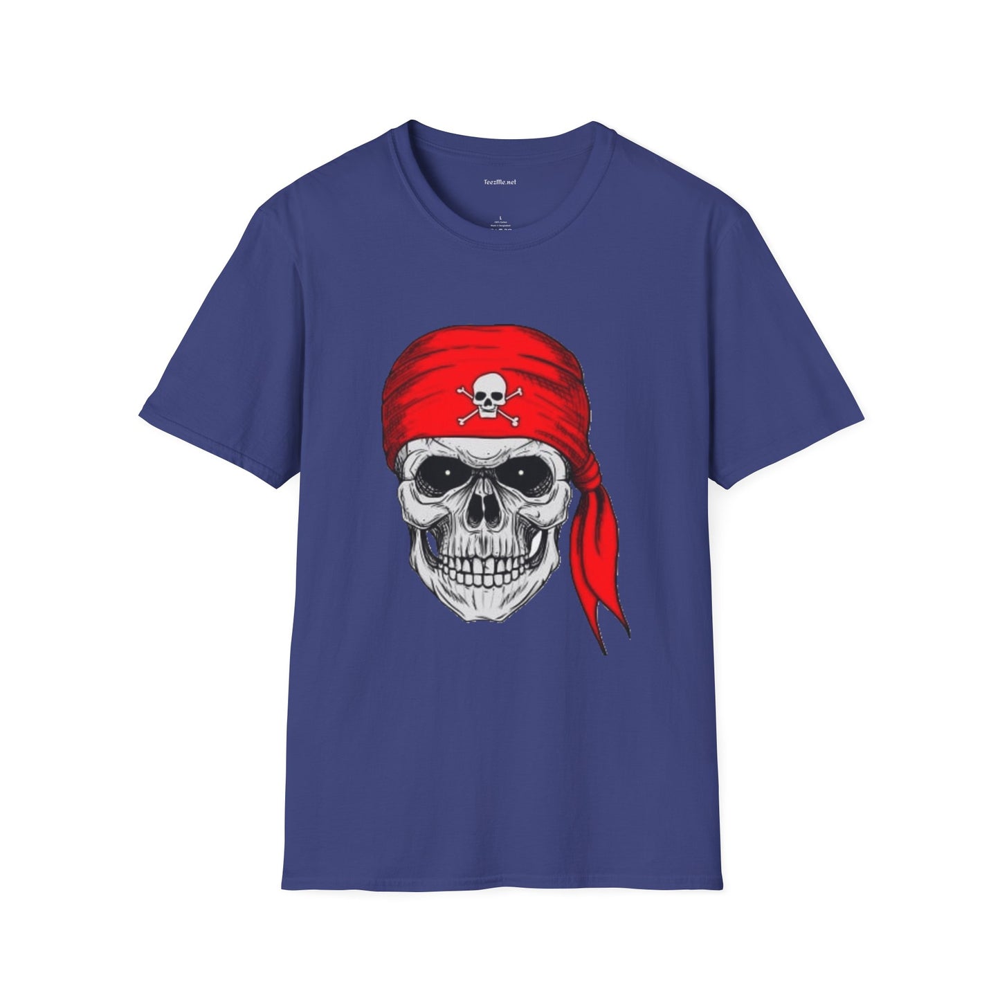 Pirate- Unisex Softstyle T-Shirt 100% Cotton Graphic