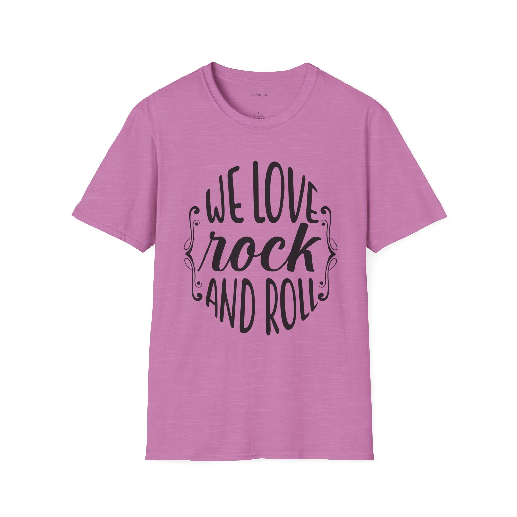 We Love Rock and Roll  - Unisex Softstyle T-Shirt 100% Cotton Graphic